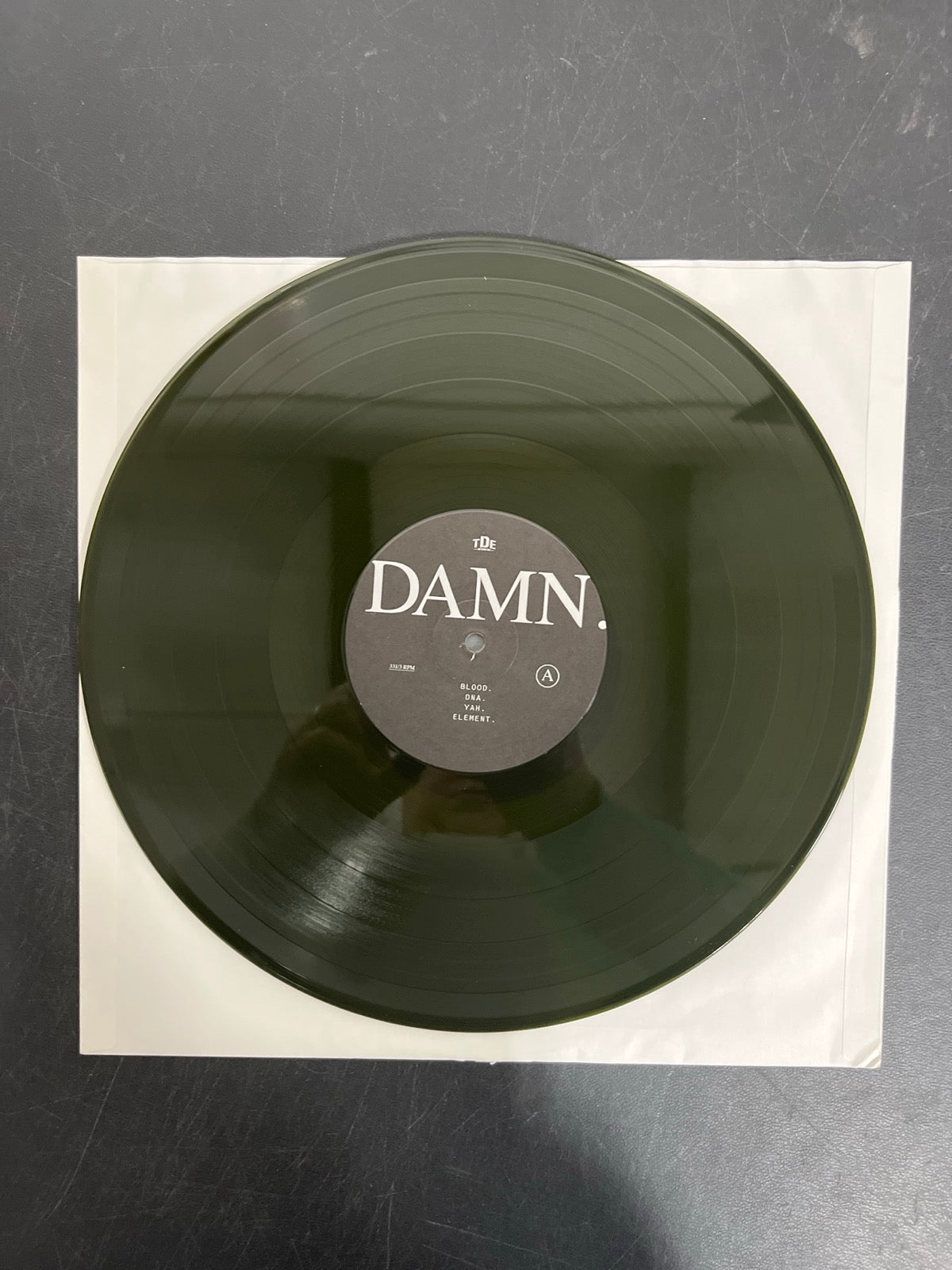 VINYL_1A - Kendrick Lamar - DAMN. LE 180gm Green Vinyl USED NOT TESTED