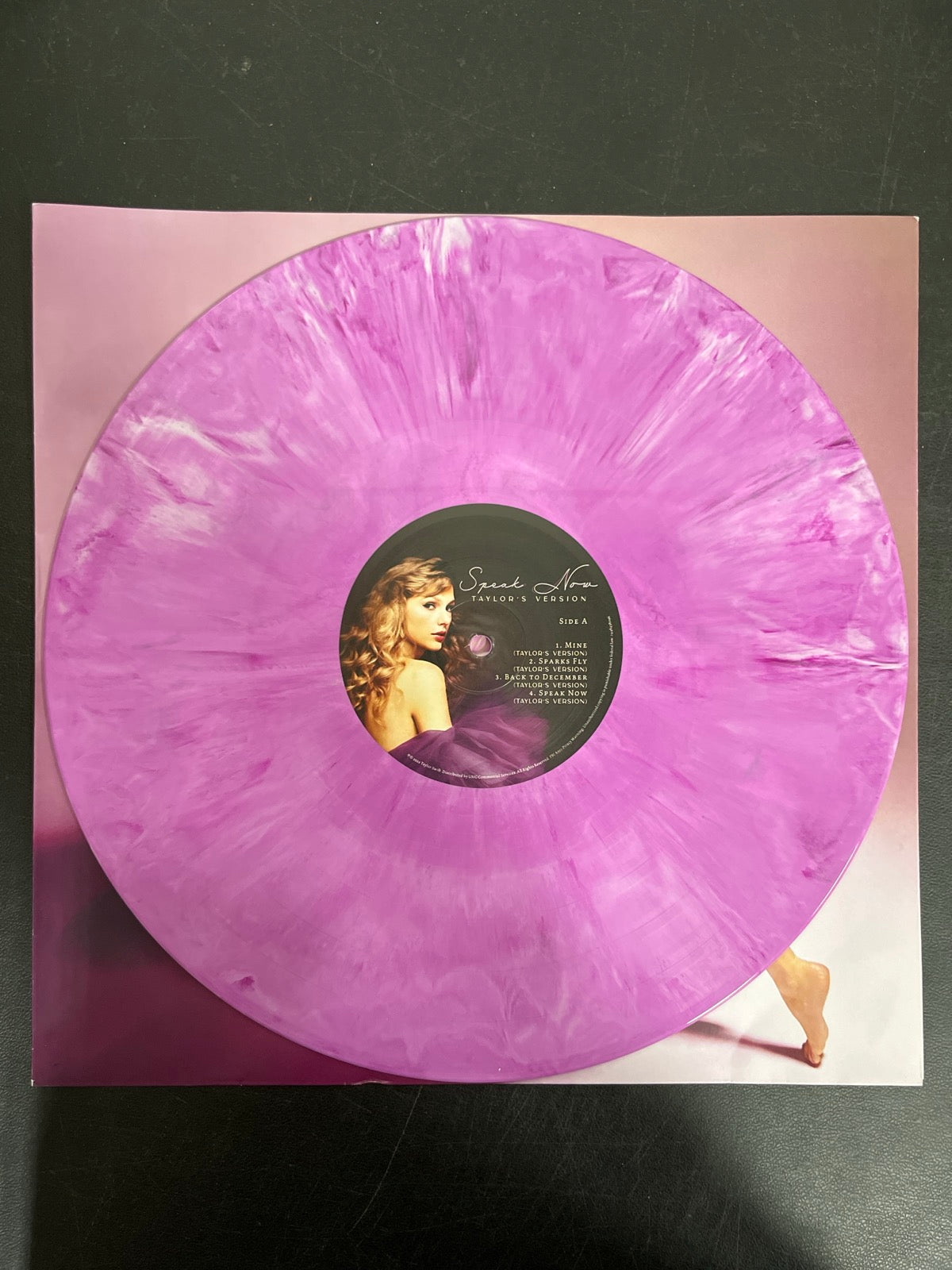 VINYL_1A - Taylor Swift - Speak Now Taylor's Version LE Lilac Marble Vinyl USED NOT TESTED