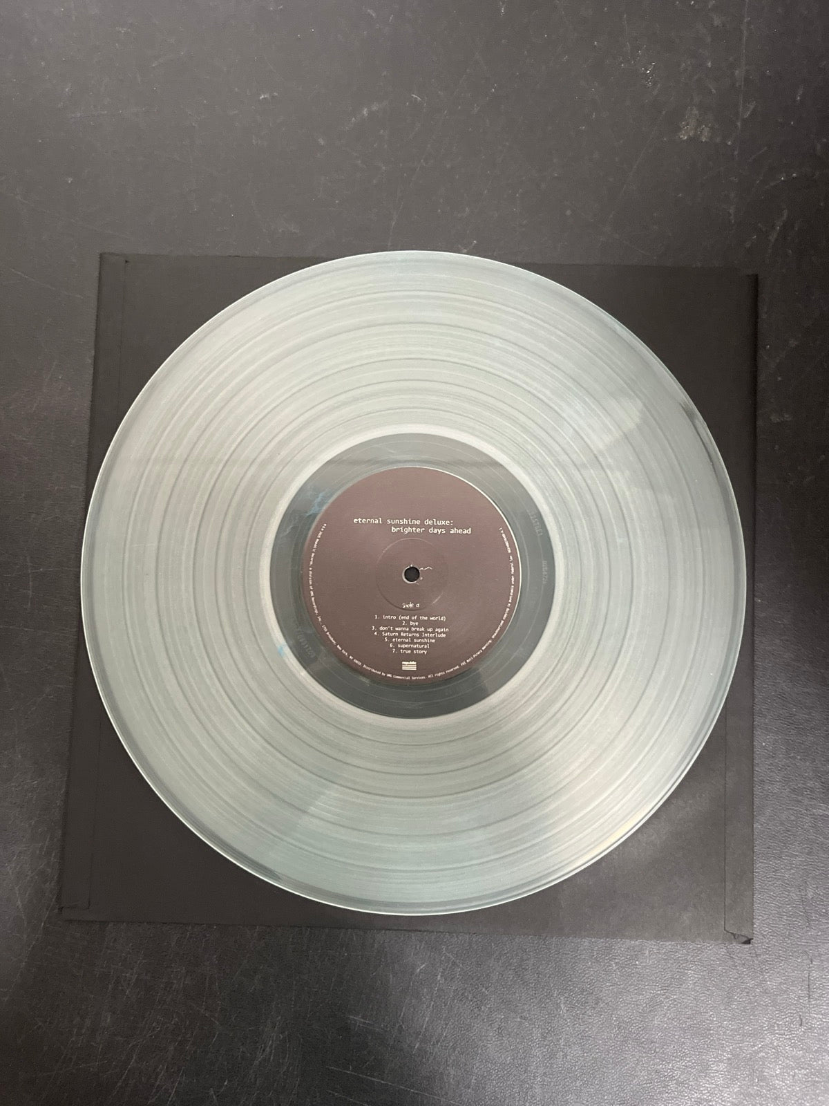 VINYL_1A - Ariana Grande - Eternal Sunshine ... Clear Vinyl USED NOT TESTED