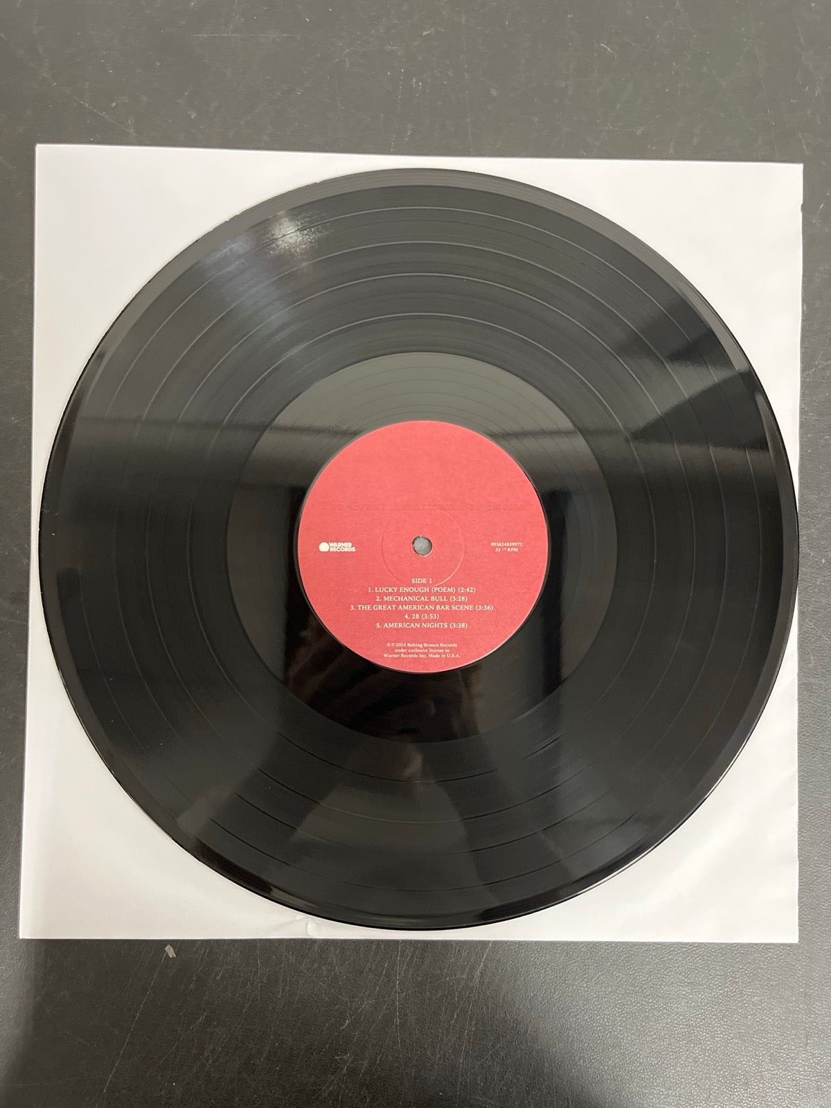 VINYL_1A - Zach Bryan - The Great American... Target Exclusive Vinyl USED NOT TESTED