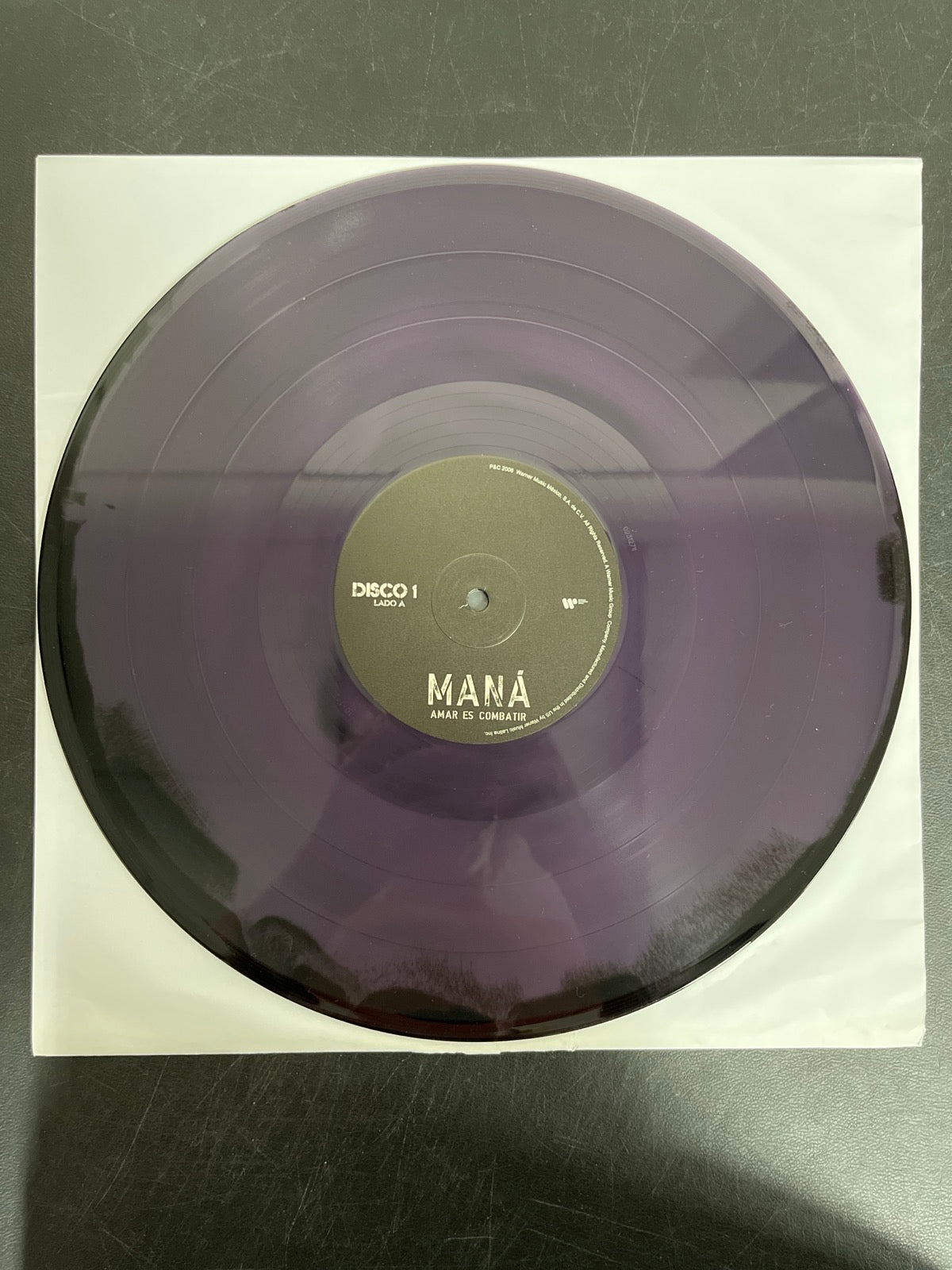 VINYL_1A - Maná - Amar Es Combatir LE Purple / Black Vinyl USED NOT TESTED