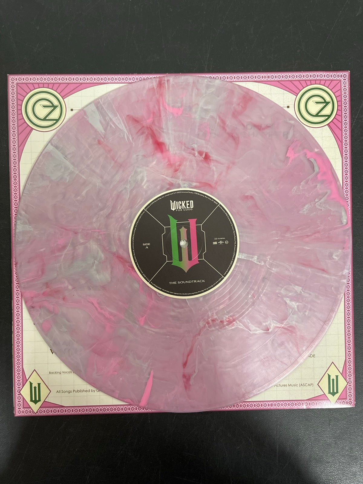 VINYL_1A - Wicked: For Good OST LE Pink / Green Vinyl USED NOT TESTED