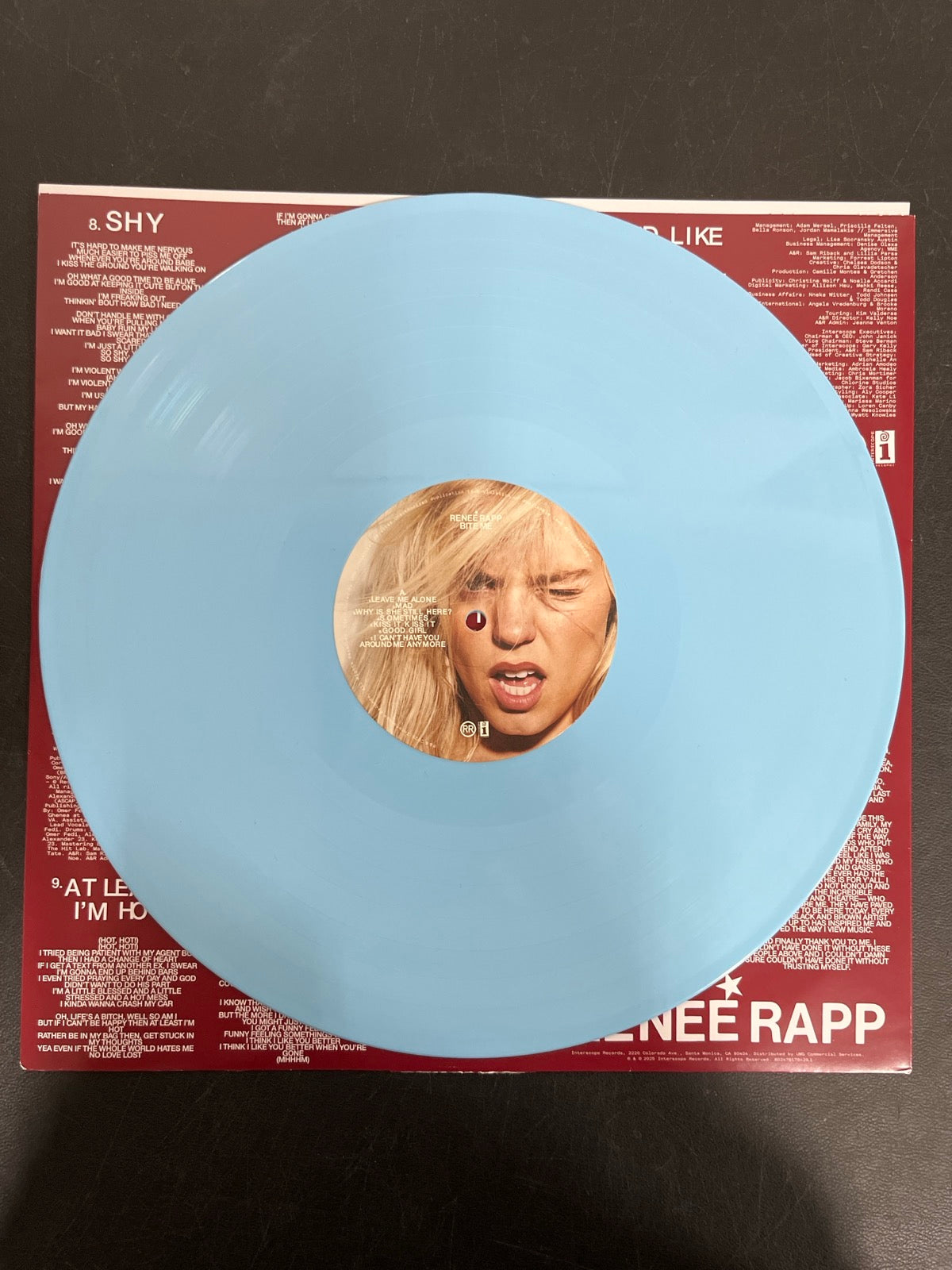 VINYL_1A - Reneé Rapp - Bite Me LE Baby Blue Vinyl USED NOT TESTED