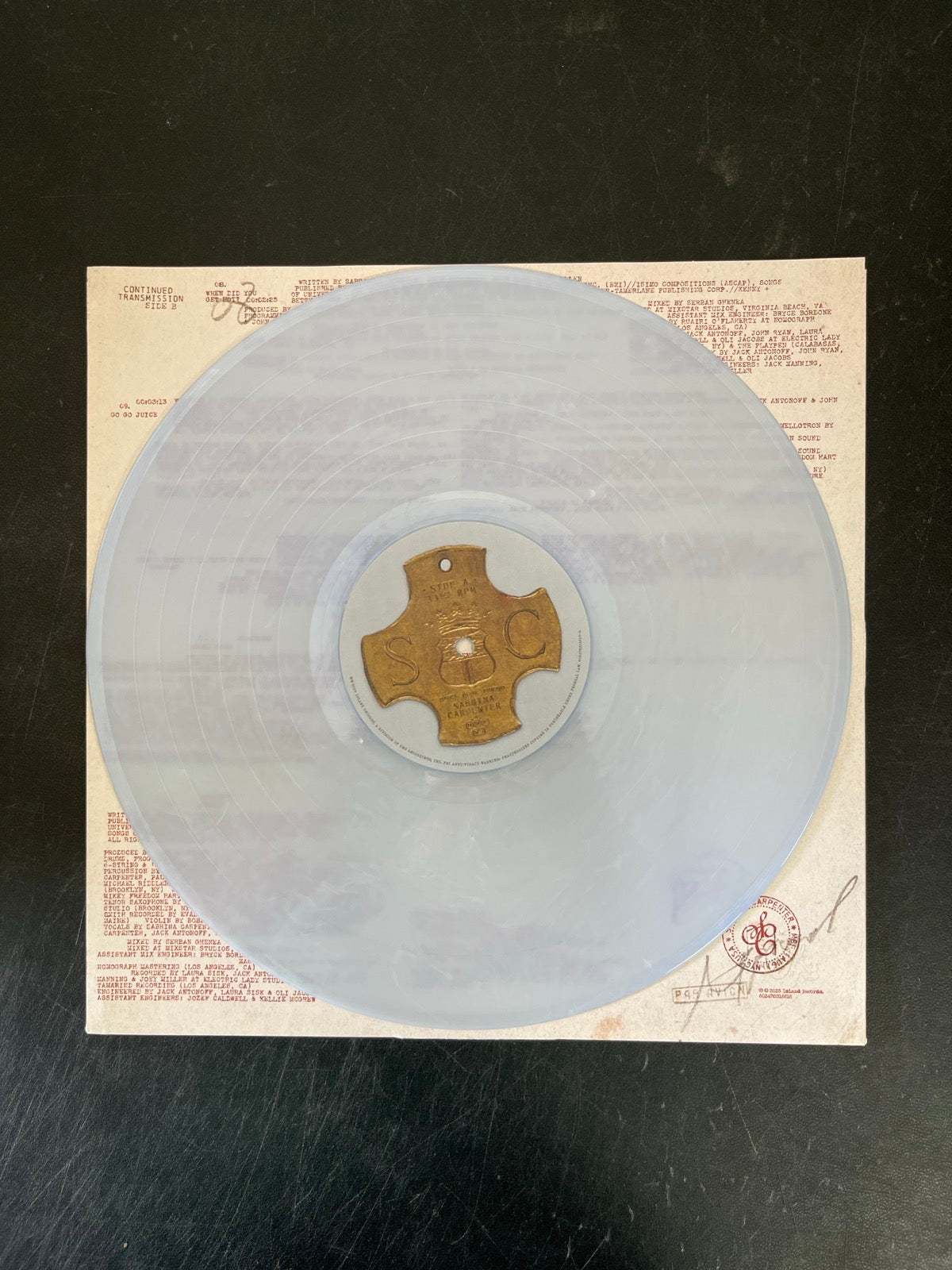 VINYL_1A - Sabrina Carpenter - Man's Best Friend LE White Vinyl USED NOT TESTED