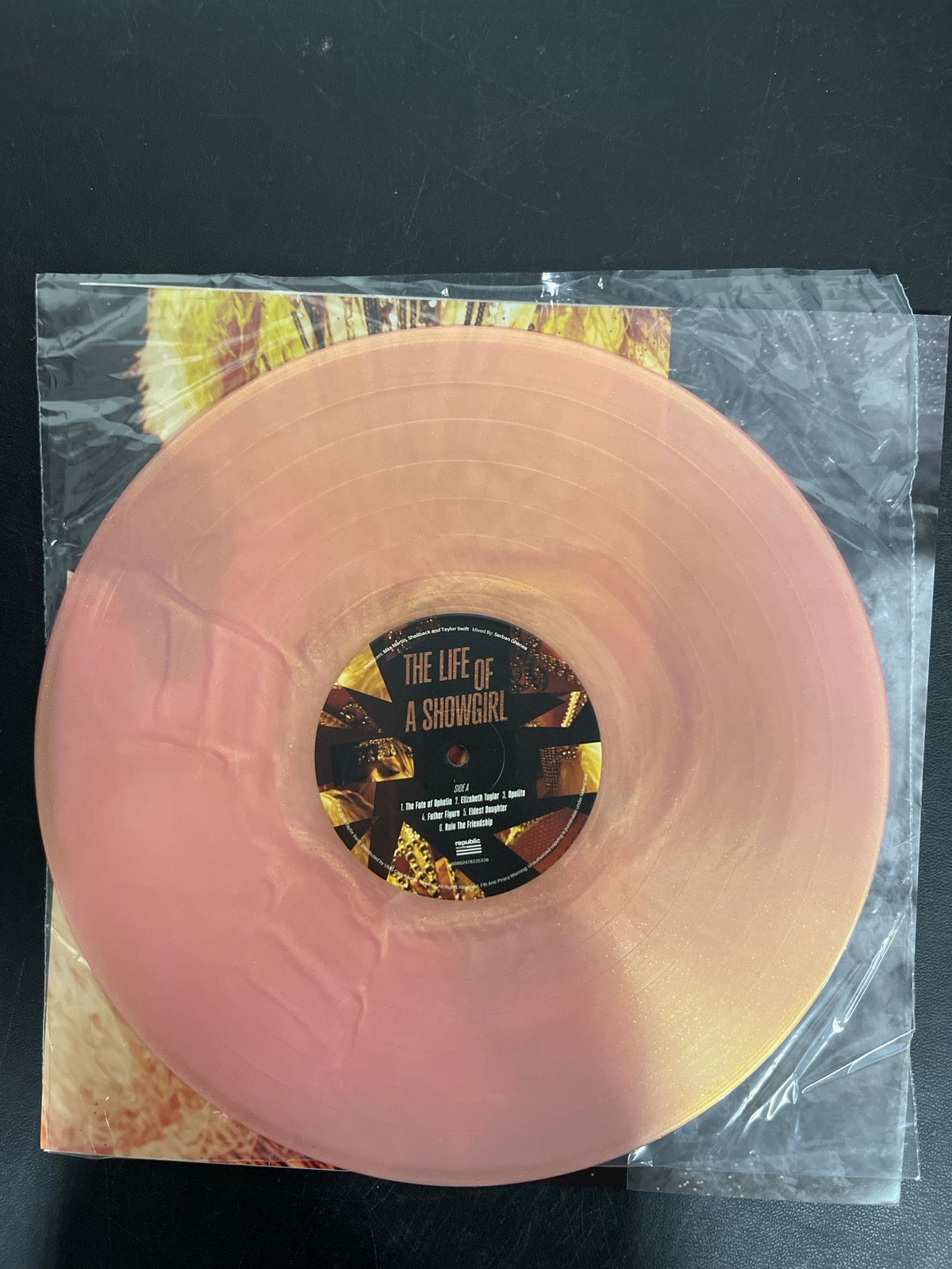 VINYL_1A - Taylor Swift - The Life of a ... LE Pink Yellow Vinyl USED NOT TESTED