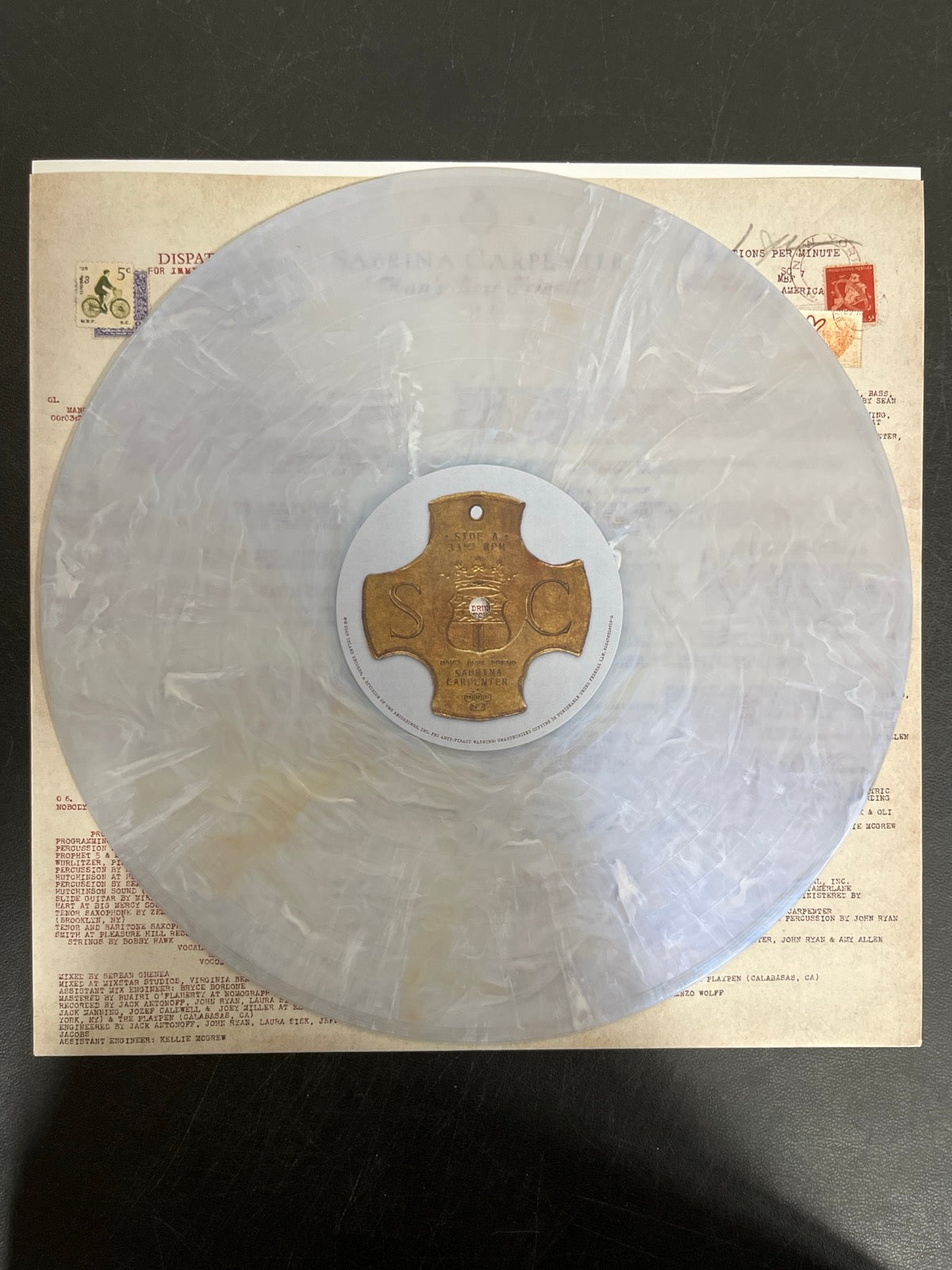 VINYL_1A - Sabrina Carpenter - Man's Best Friend LE White Vinyl USED NOT TESTED