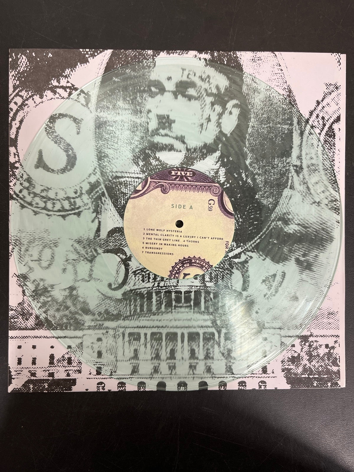VINYL_1A - $uicideboy$ - New World Depression Clear Vinyl USED NOT TESTED