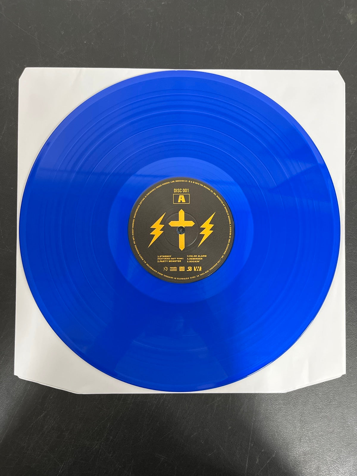 VINYL_1A - The Weeknd - Starboy LE Blue Vinyl USED NOT TESTED
