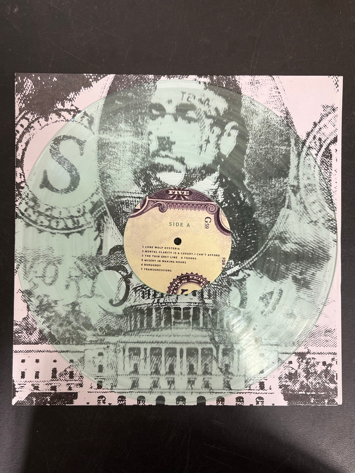 VINYL_1A - $uicideboy$ - New World Depression Clear Vinyl USED NOT TESTED
