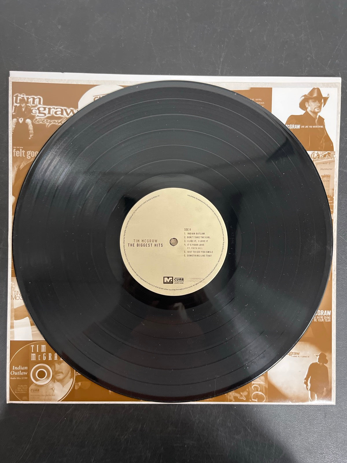 VINYL_1A - Tim McGraw - The Biggest Hits Vinyl WARPED NOT TESTED