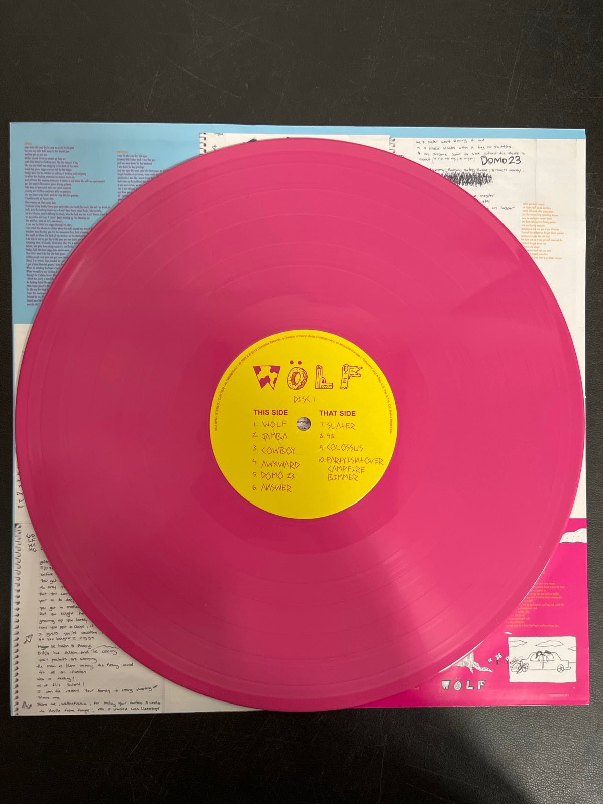 VINYL_1A - Tyler, The Creator - Wolf LE Pink Vinyl USED NOT TESTED