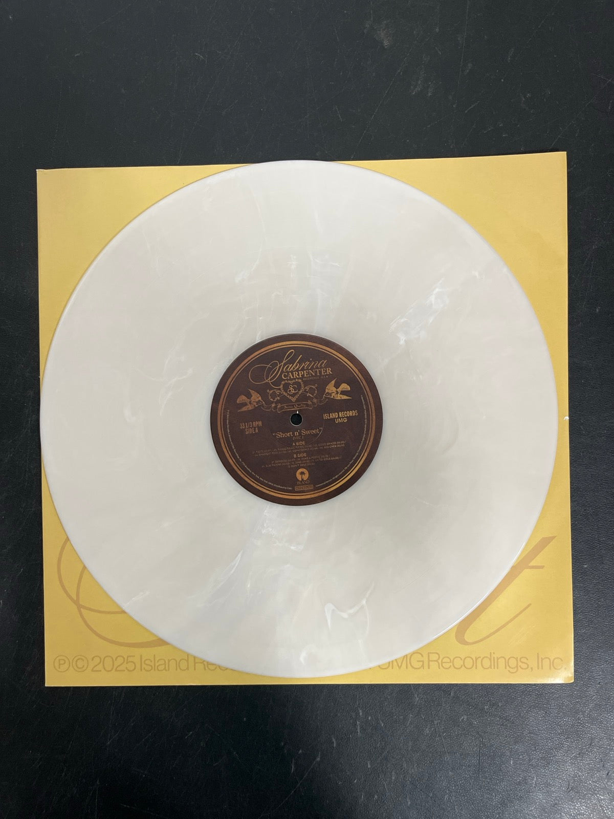 VINYL_1A - Sabrina Carpenter - Short N' Sweet LE Deluxe Ed. White Vinyl USED NOT TESTED