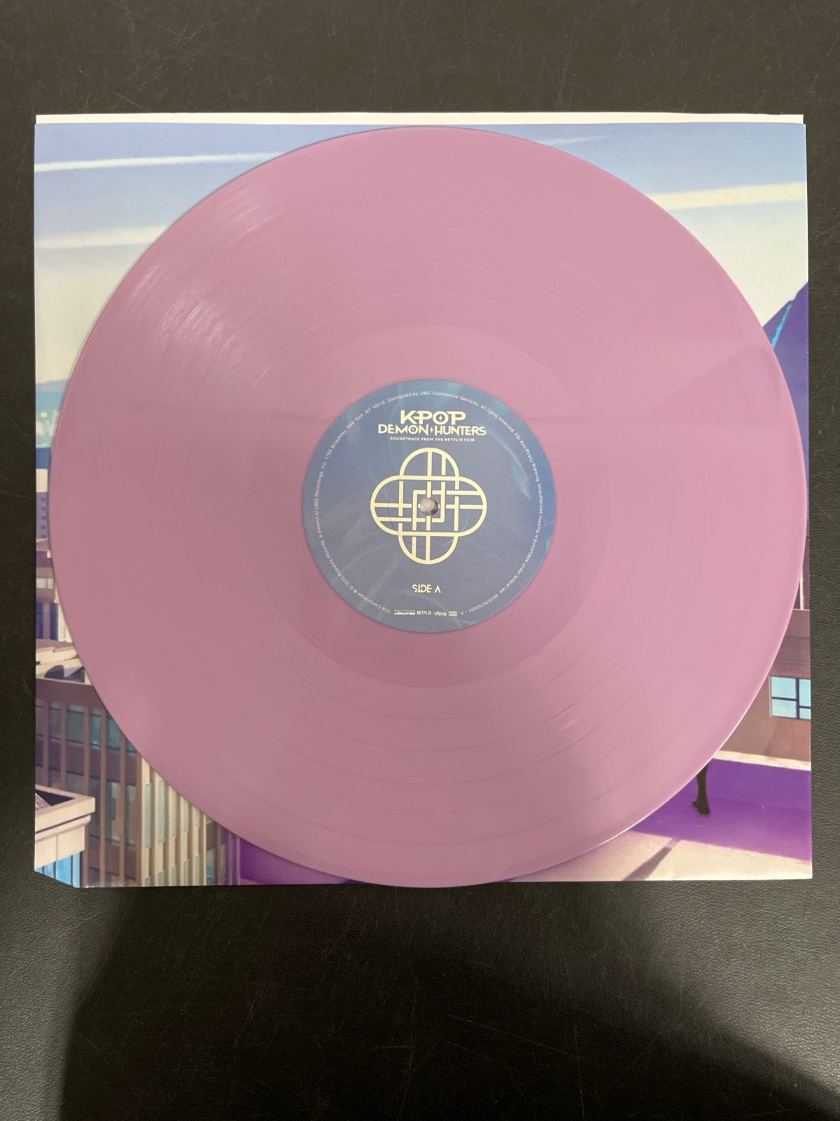 VINYL_1A - K-Pop Demon Hunters OST... Target Exclusive Violet Vinyl USED NOT TESTED