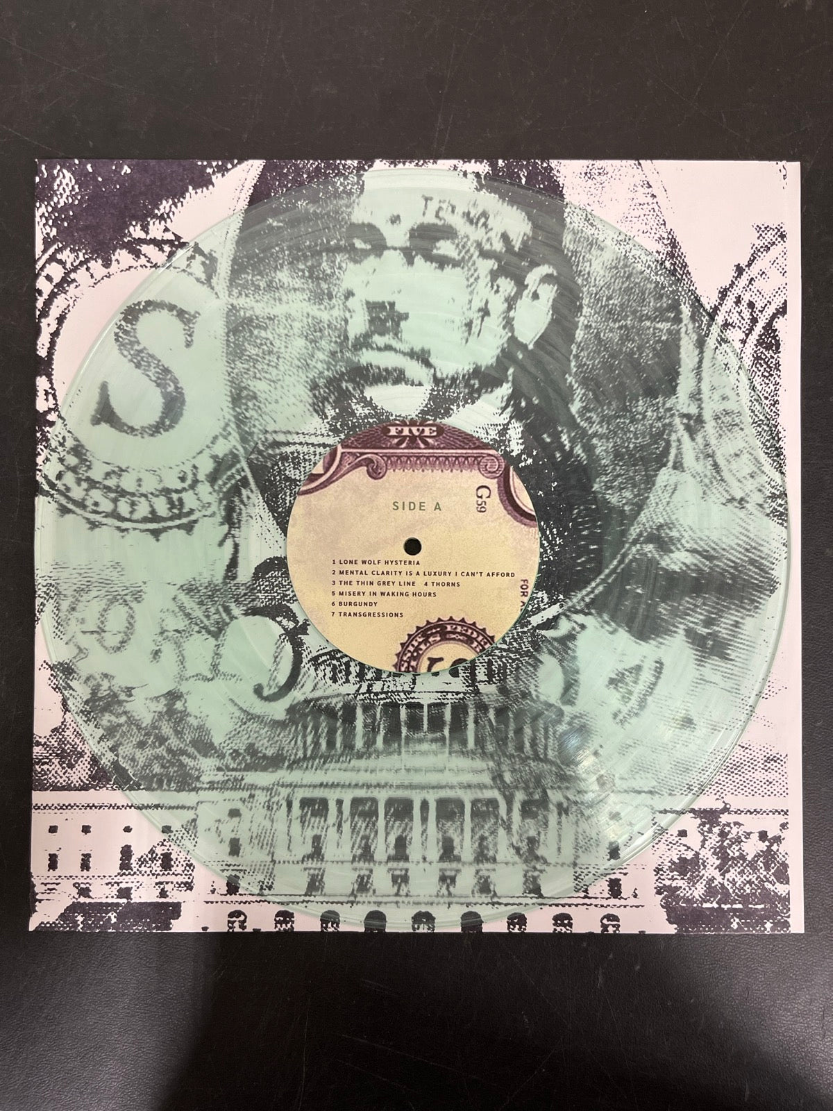 VINYL_1A - $uicideboy$ - New World Depression Clear Vinyl USED NOT TESTED