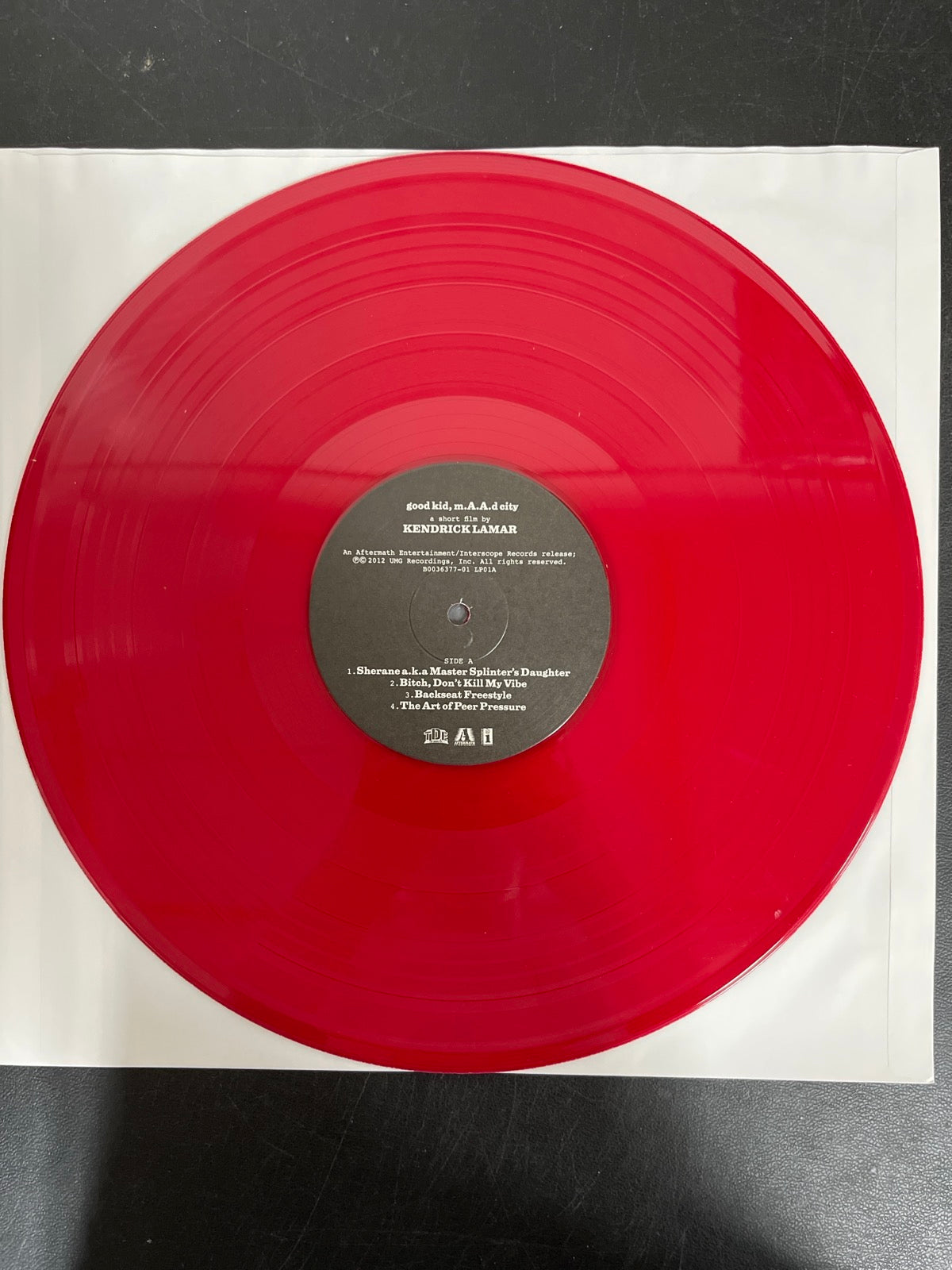 VINYL_1A - Kendrick Lamar - good kid, m.A.A.d city LE Red Vinyl USED NOT TESTED
