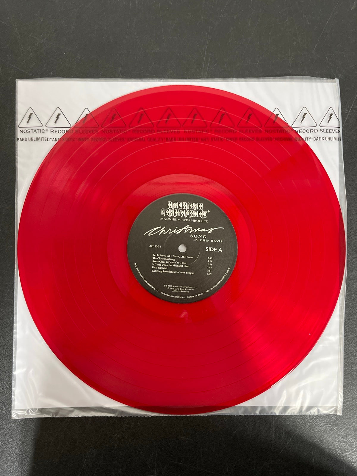 VINYL_1A - Mannheim Steamroller - Christmas Song LE 180gm Red Vinyl USED NOT TESTED