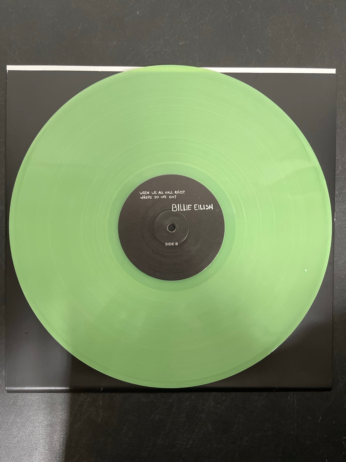 VINYL_1B - Billie Eilish - WHEN WE ALL FALL ... LE Green Vinyl USED NOT TESTED