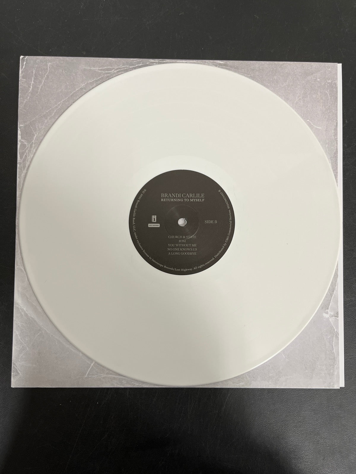 VINYL_1B - Brandi Carlile - Returning To Myself LE White Vinyl USED NOT TESTED