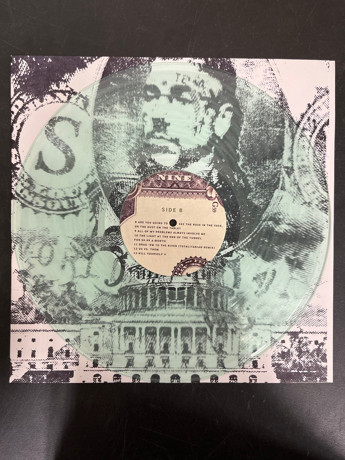 VINYL_1B - $uicideboy$ - New World Depression Clear Vinyl USED NOT TESTED
