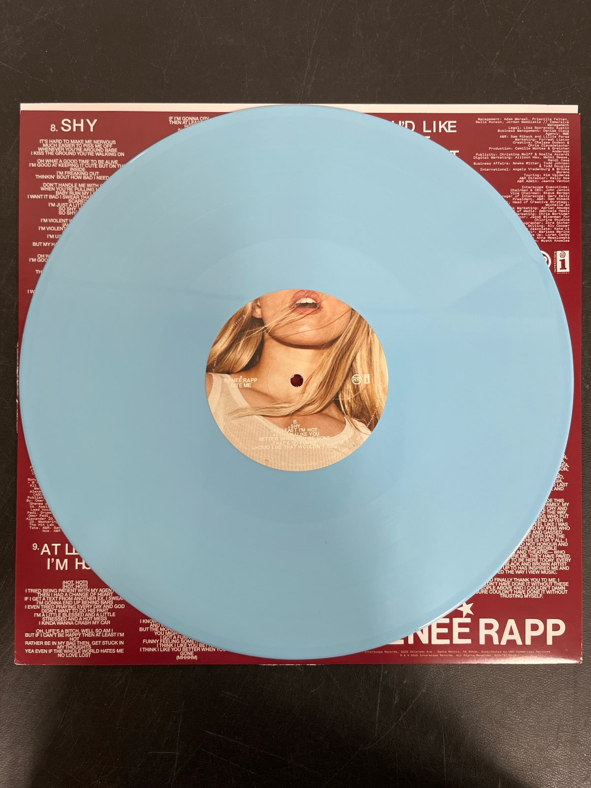VINYL_1B - Reneé Rapp - Bite Me LE Baby Blue Vinyl USED NOT TESTED