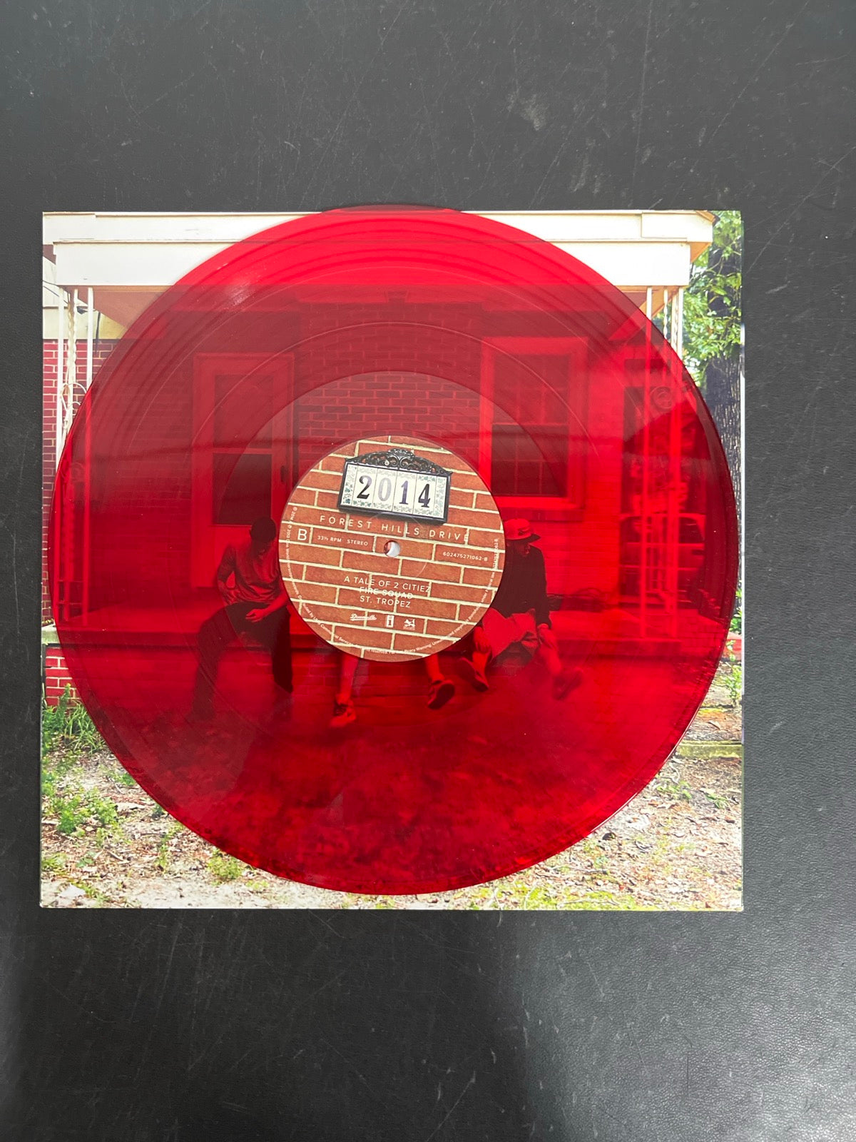 VINYL_1B - J. Cole - 2014 Forest Hills Drive Anniversary Ed. Red Vinyl USED NOT TESTED