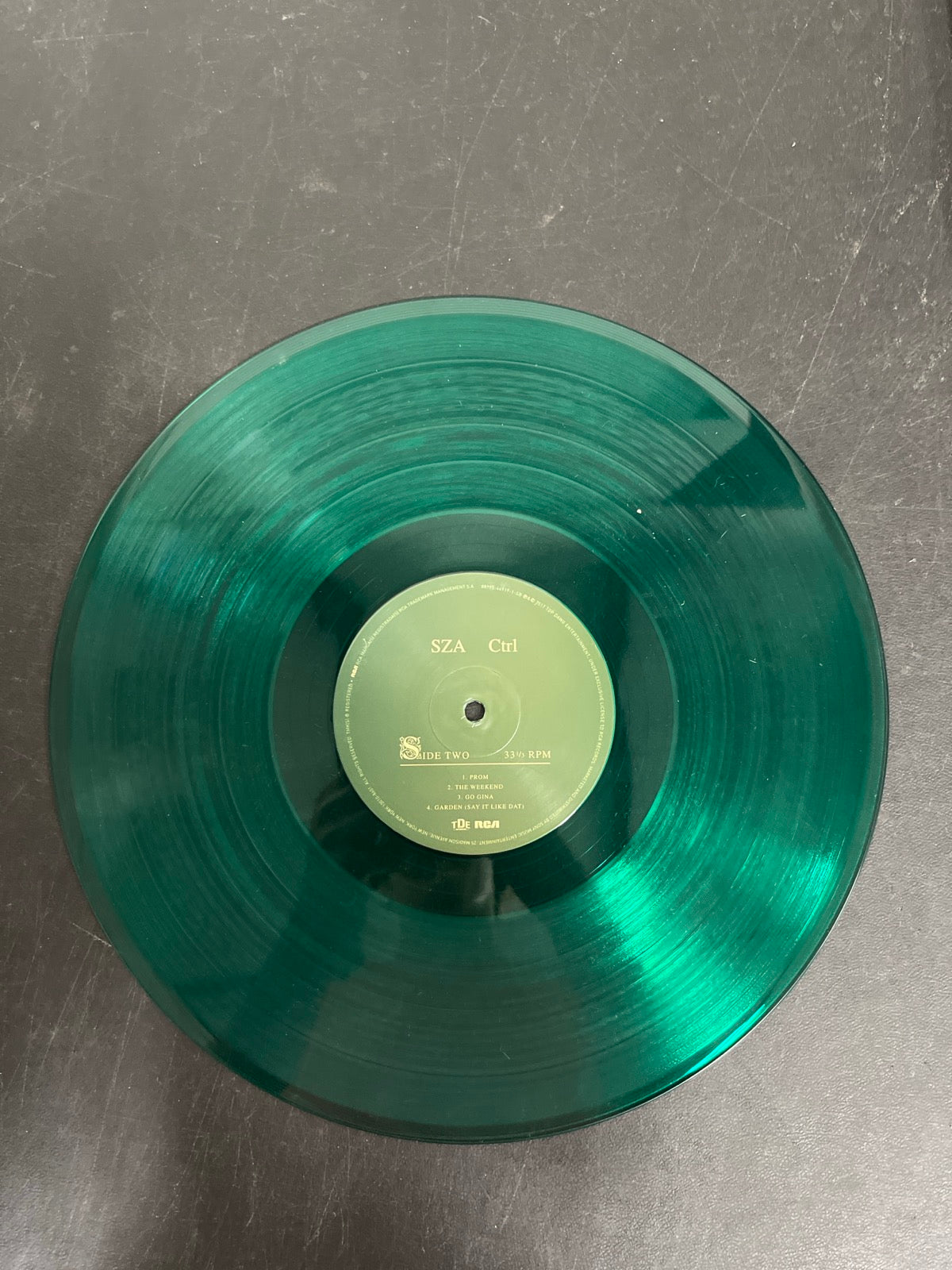 VINYL_1B - SZA - Ctrl LE Translucent Green Vinyl USED NOT TESTED