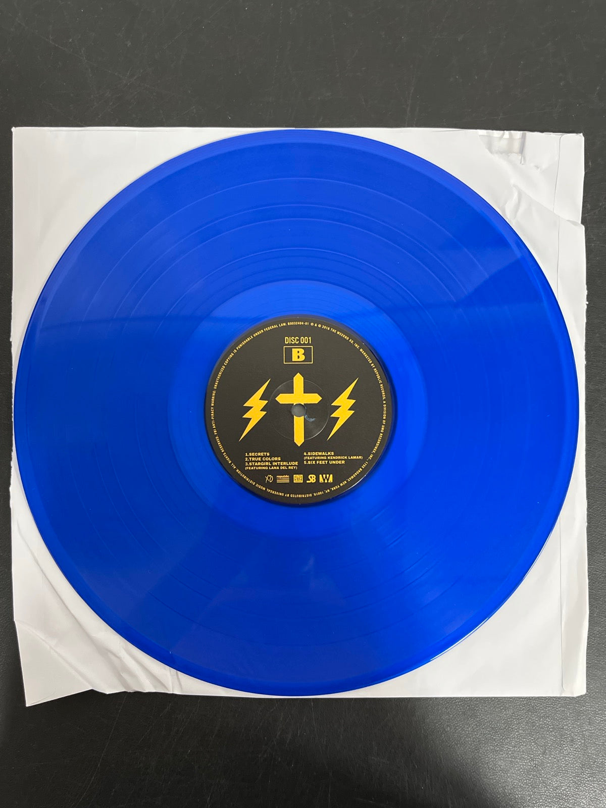 VINYL_1B - The Weeknd - Starboy LE Blue Vinyl USED NOT TESTED