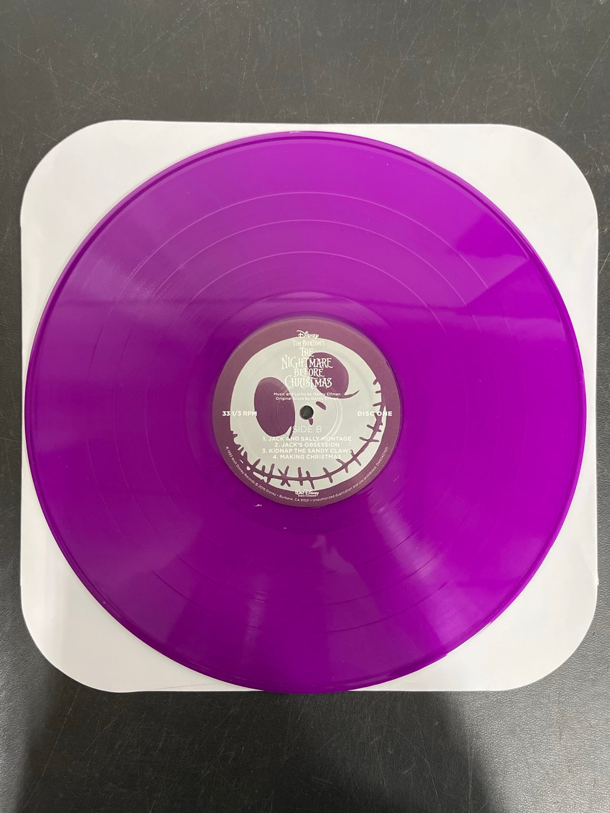 VINYL_1B - Danny Elfman - Tim Burton's The ... LE Purple/Yellow Vinyl USED NOT TESTED