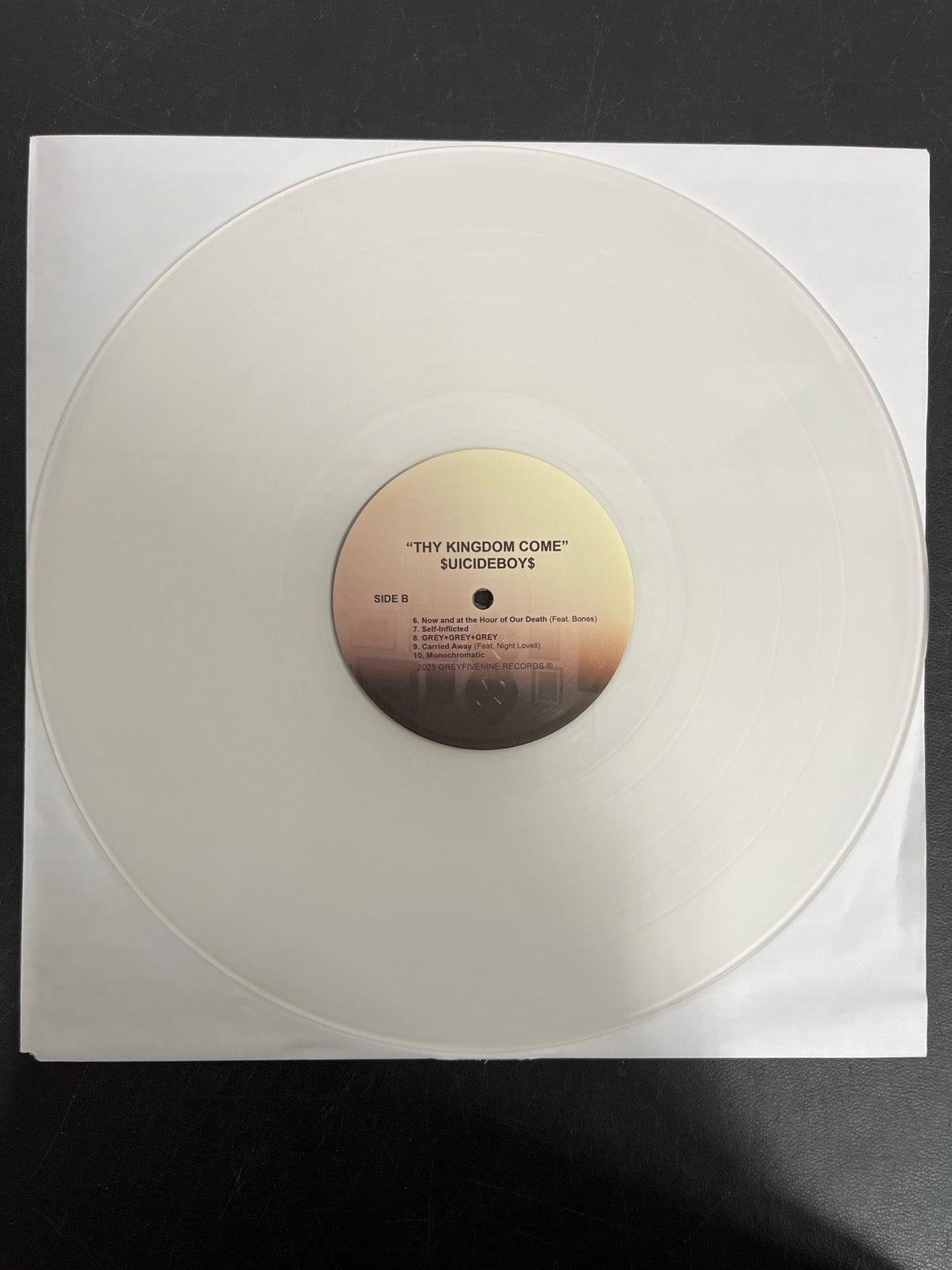 VINYL_1B - $uicideboy$ - Thy Kingdom Come LE Clear Vinyl USED NOT TESTED