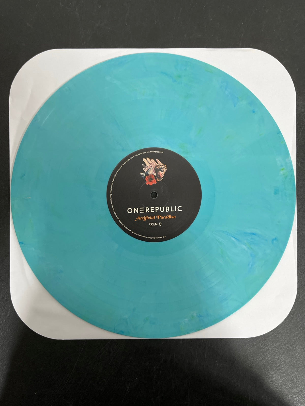 VINYL_1B - OneRepublic - Artificial Paradise LE Blue Vinyl USED NOT TESTED