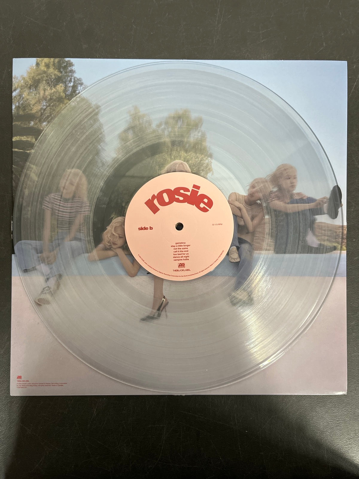VINYL_1B - Rosé - Rosie LE Clear Vinyl USED NOT TESTED