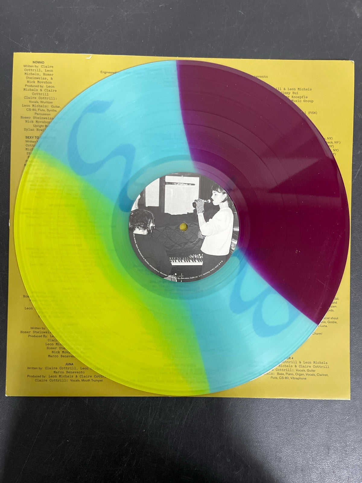 VINYL_1B - Clairo - Charm 1st Anniv. LE 3 Color Striped Vinyl USED NOT TESTED
