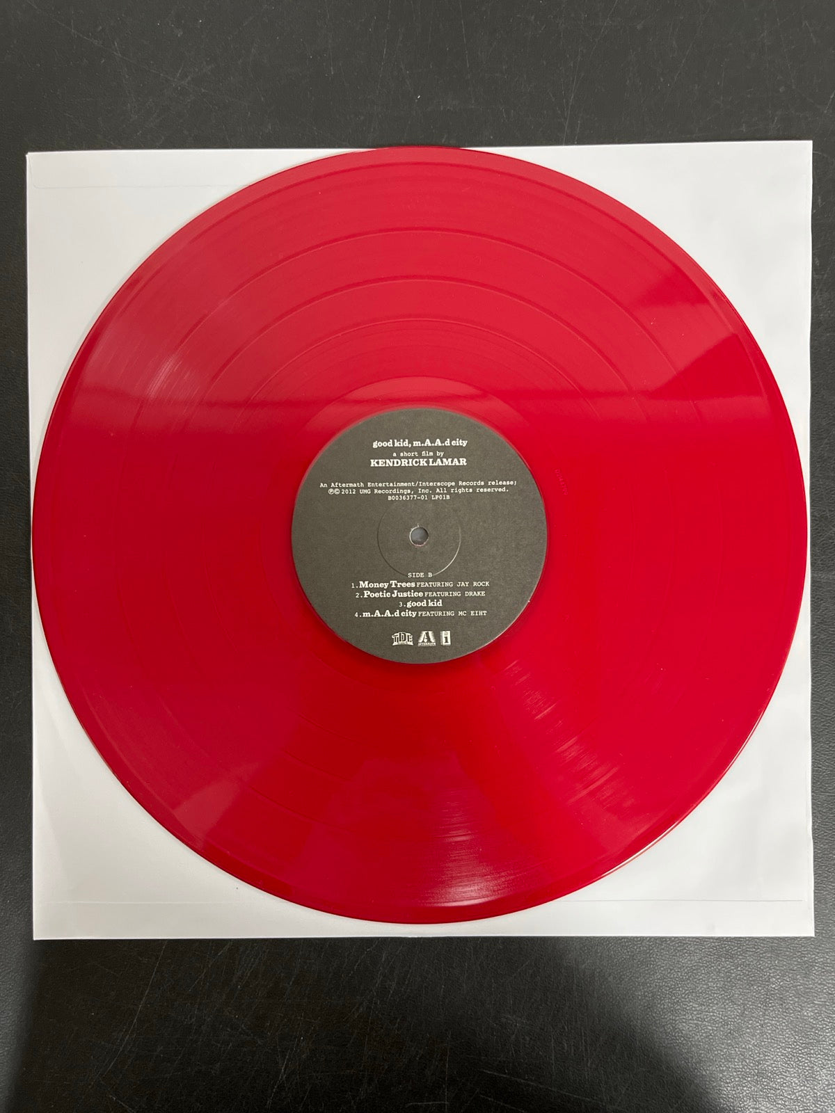 VINYL_1B - Kendrick Lamar - good kid, m.A.A.d city LE Red Vinyl USED NOT TESTED