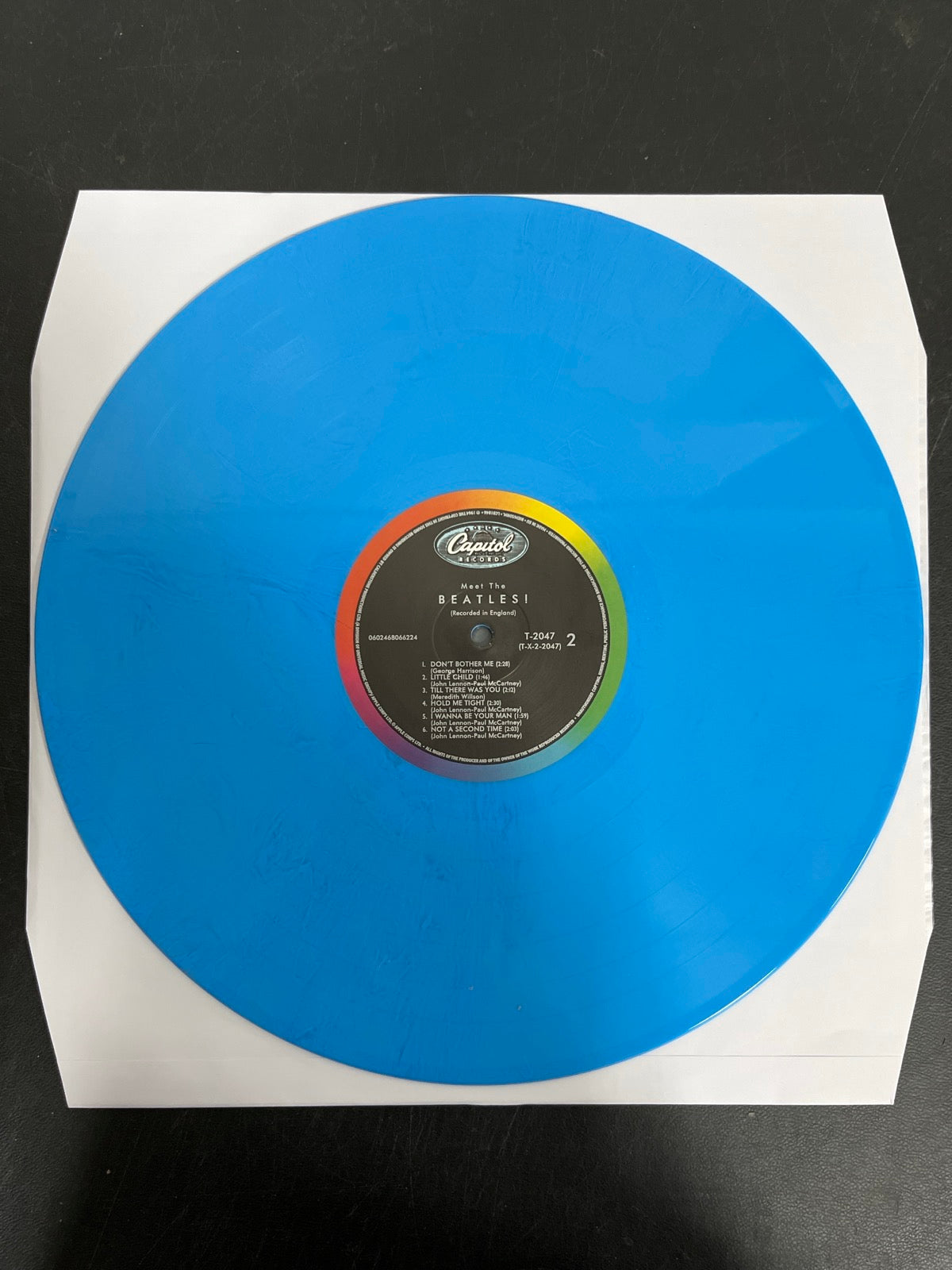 VINYL_1B - The Beatles - Meet The Beatles! 180gm Blue Vinyl USED NOT TESTED