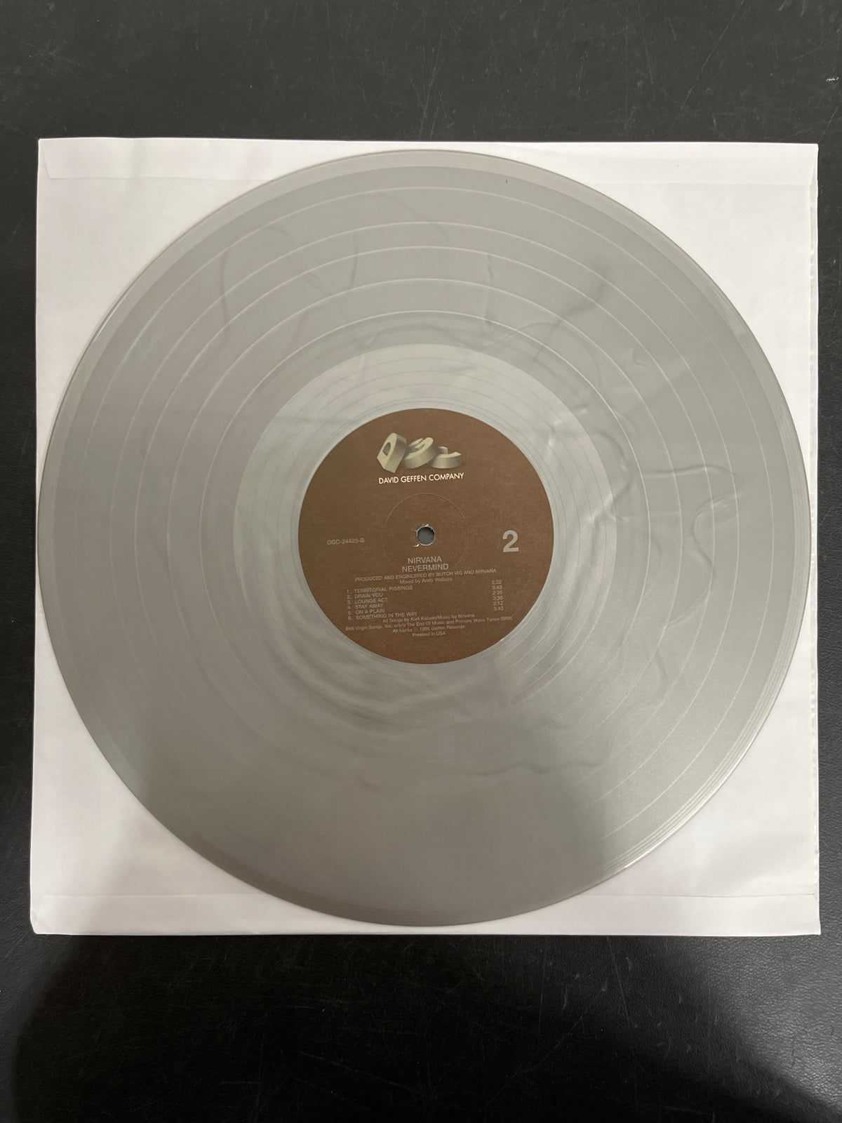VINYL_1B - Nirvana - Nevermind LE 180gm Metallic Silver Vinyl USED NOT TESTED