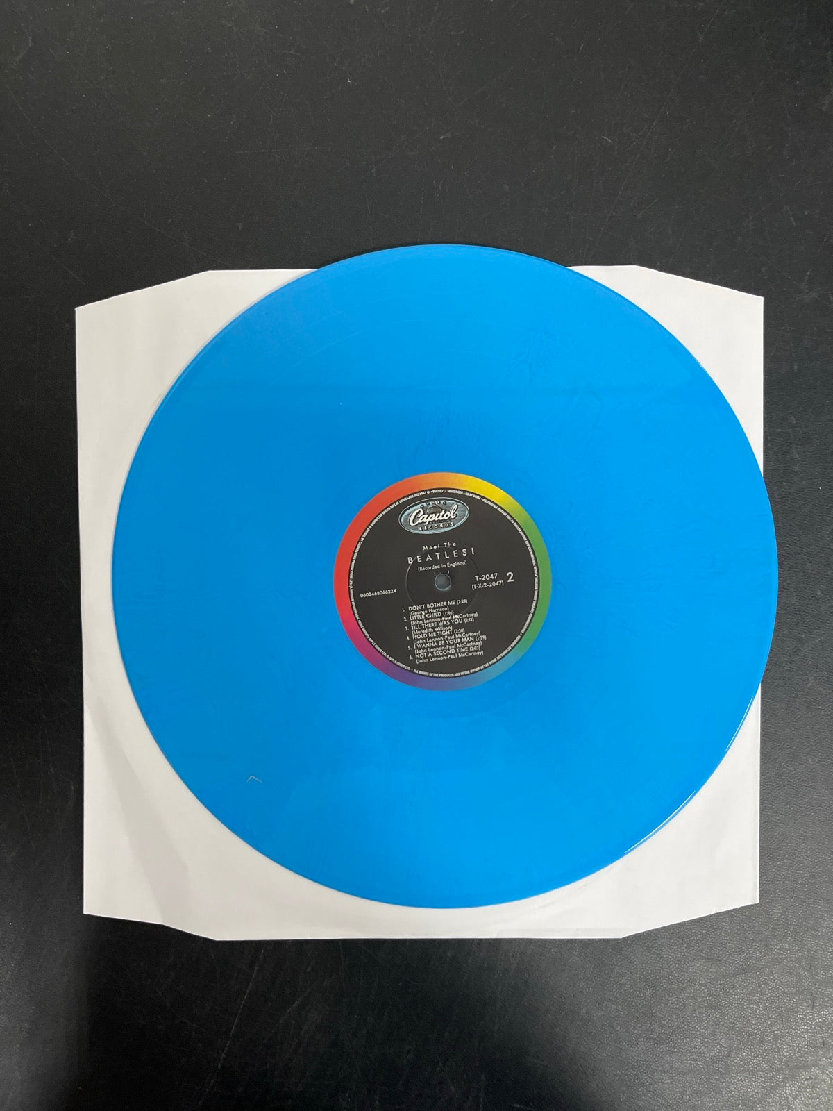 VINYL_1B - The Beatles - Meet The Beatles! 180gm Blue Vinyl USED NOT TESTED