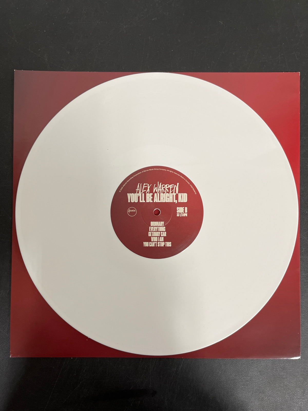 VINYL_1B - Alex Warren - You'll Be Alright, Kid LE White Vinyl WARPED NOT TESTED