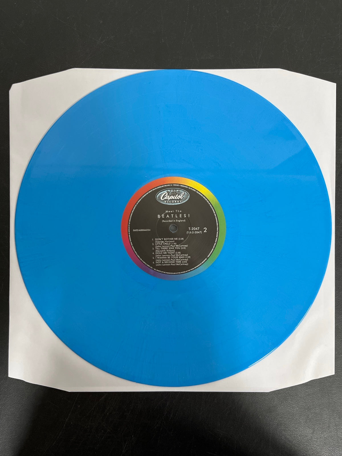 VINYL_1B - The Beatles - Meet The Beatles! 180gm Blue Vinyl USED NOT TESTED