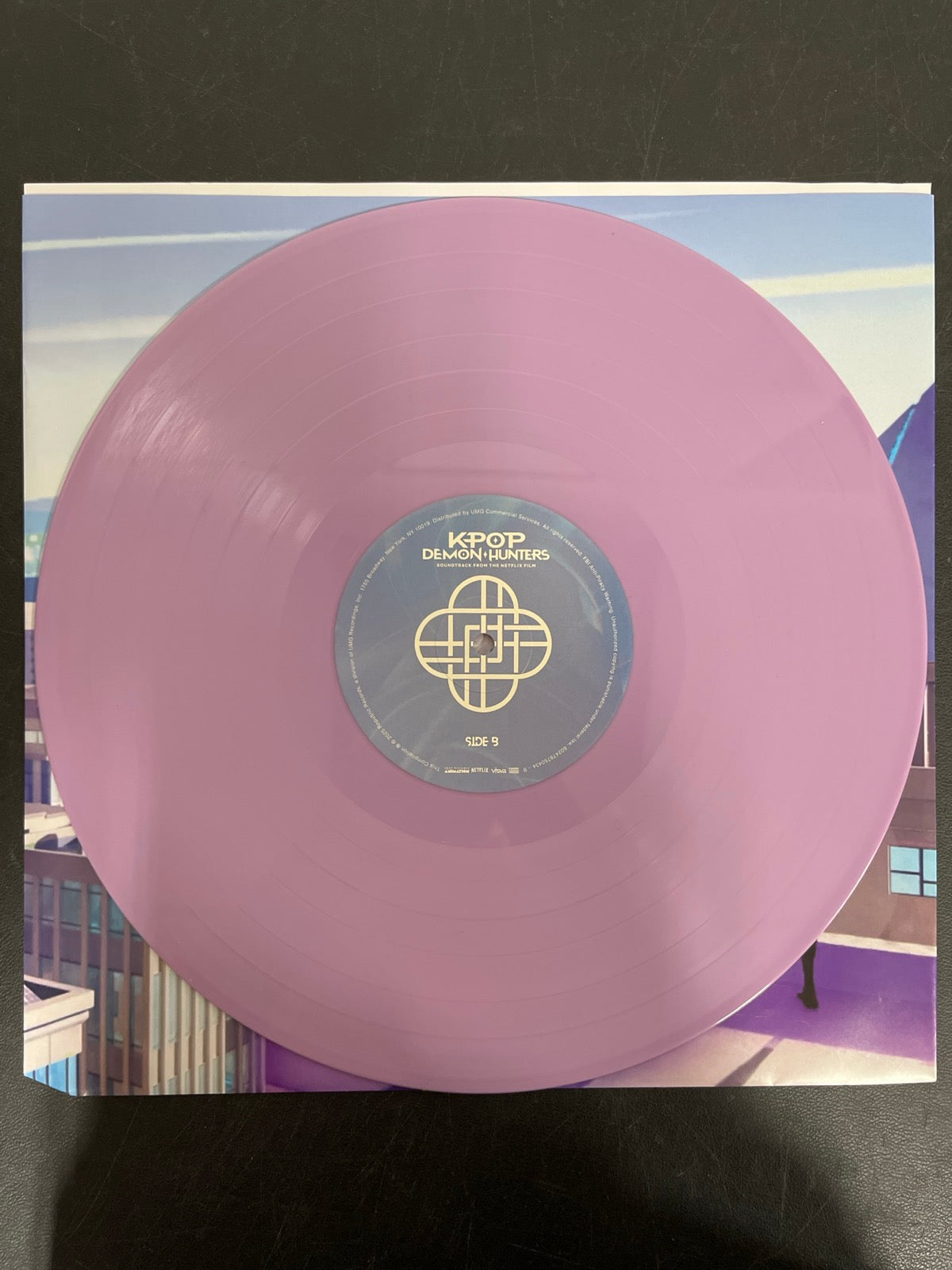 VINYL_1B - K-Pop Demon Hunters OST... Target Exclusive Violet Vinyl USED NOT TESTED
