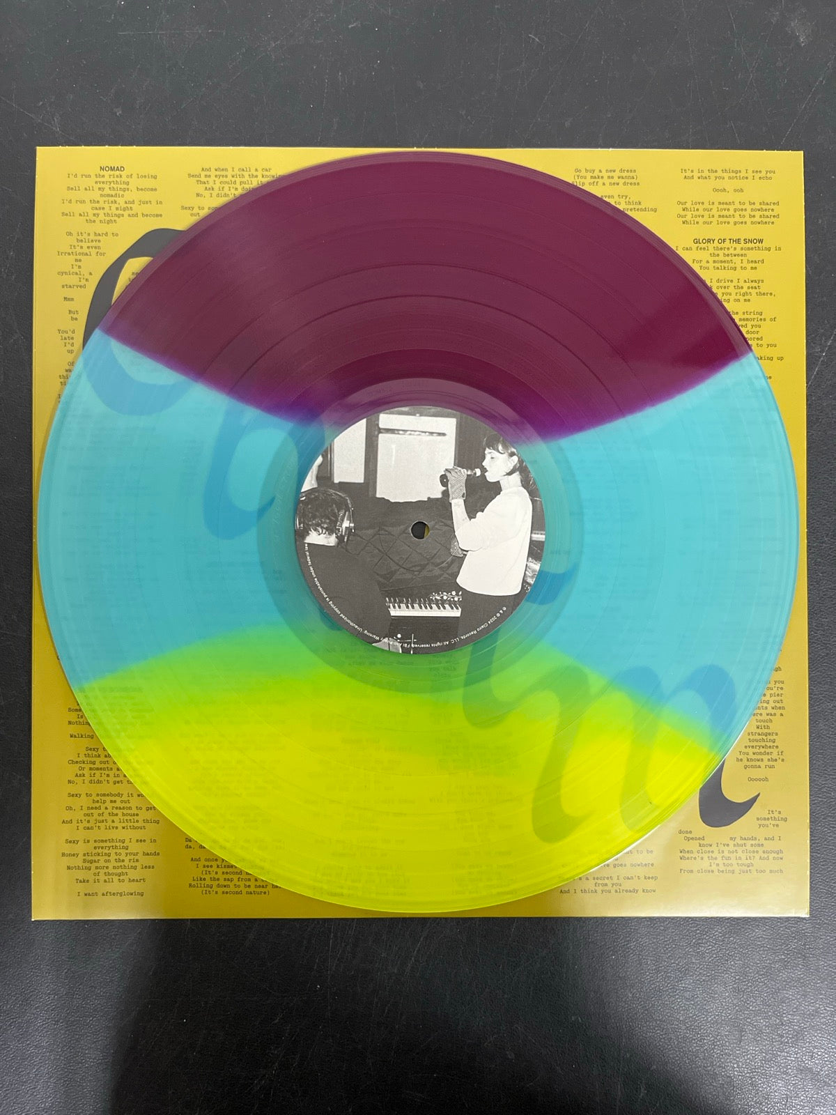 VINYL_1B - Clairo - Charm 1st Anniv. LE 3 Color Striped Vinyl USED NOT TESTED