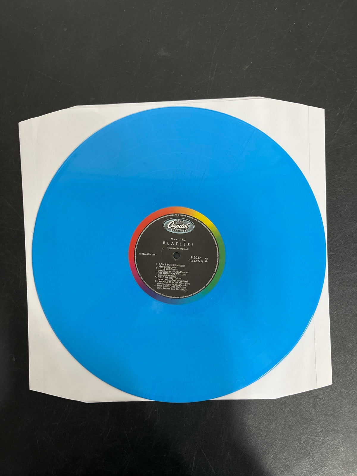 VINYL_1B - The Beatles - Meet The Beatles! 180gm Blue Vinyl USED NOT TESTED