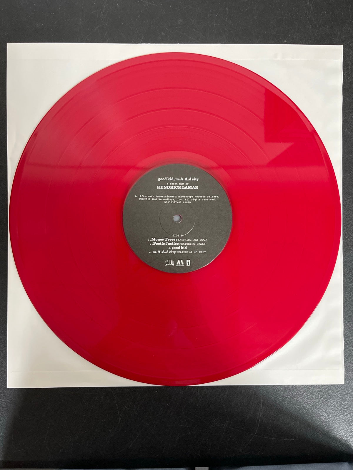 VINYL_1B - Kendrick Lamar - good kid, m.A.A.d city LE Red Vinyl USED NOT TESTED