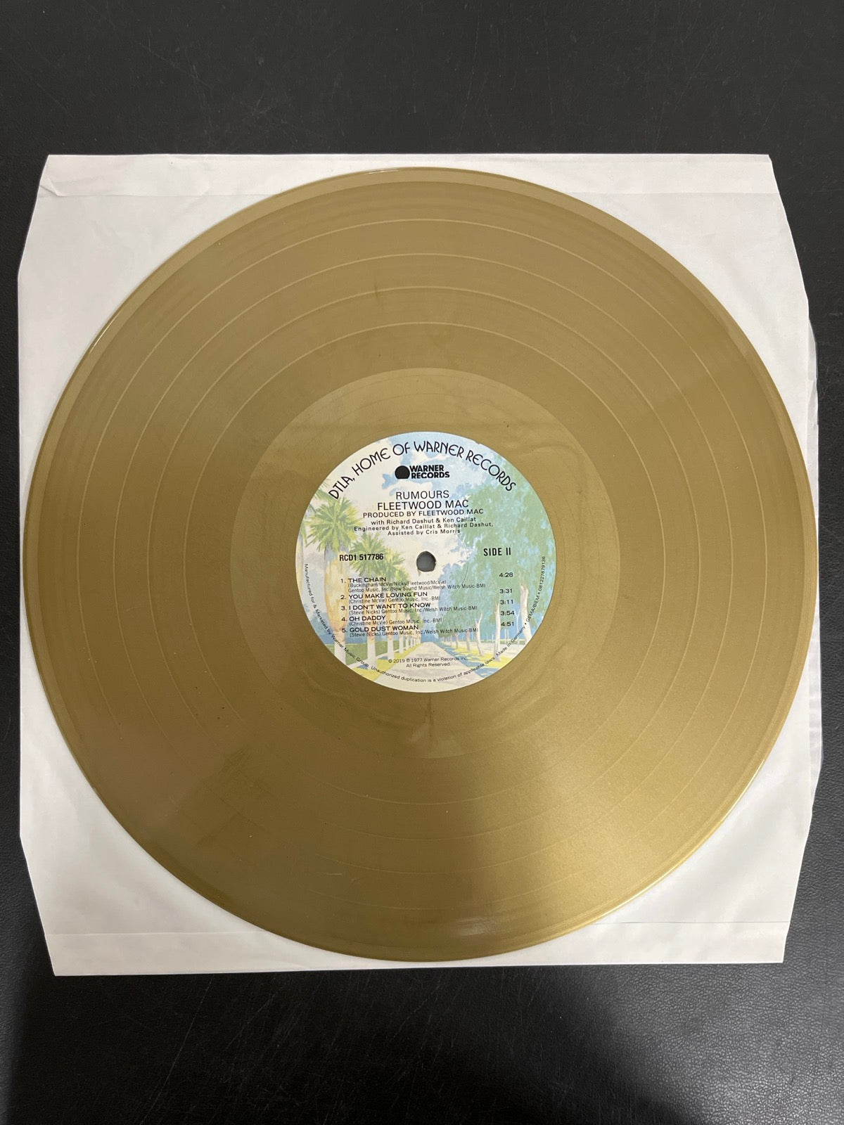 VINYL_1B - Fleetwood Mac - Rumours LE Gold Remastered Vinyl USED NOT TESTED