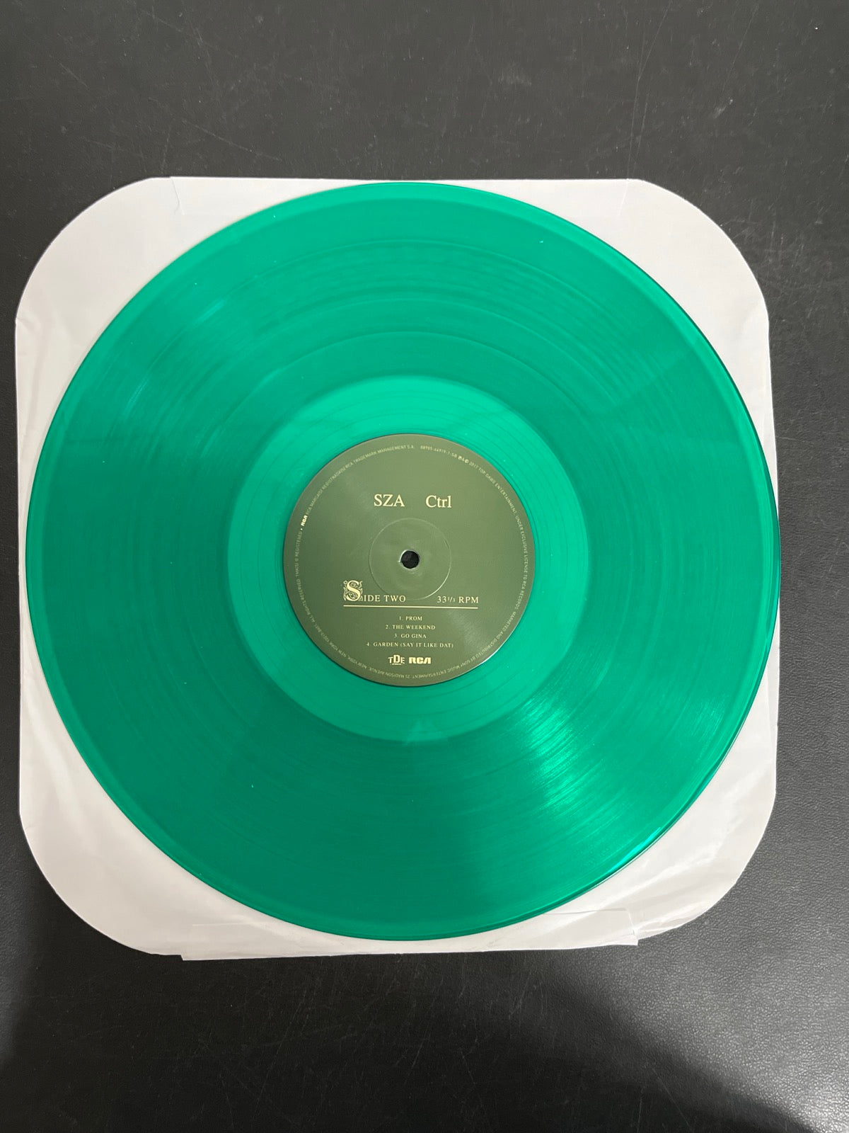 VINYL_1B - SZA - Ctrl LE Translucent Green Vinyl USED NOT TESTED