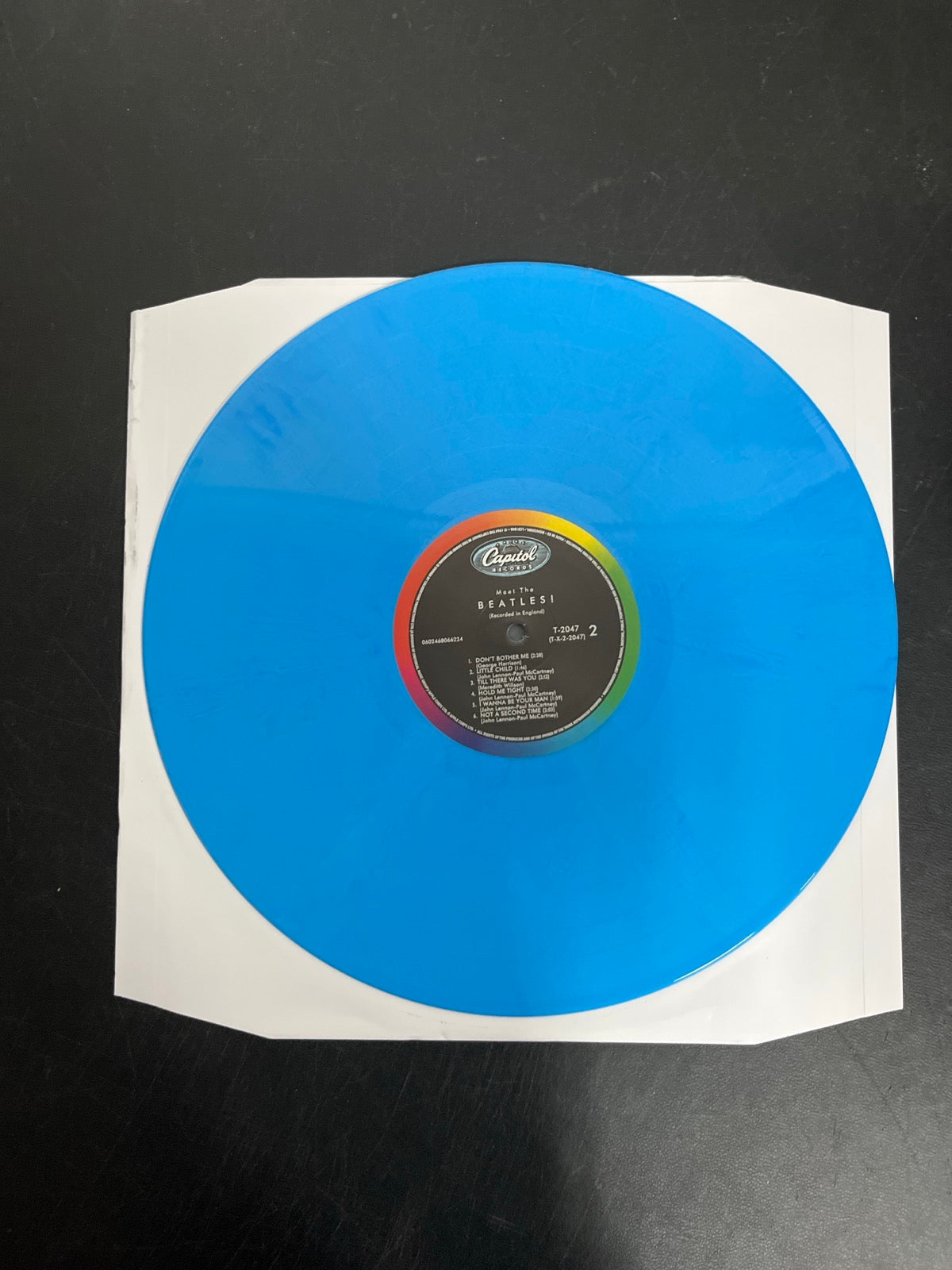 VINYL_1B - The Beatles - Meet The Beatles! 180gm Blue Vinyl USED NOT TESTED