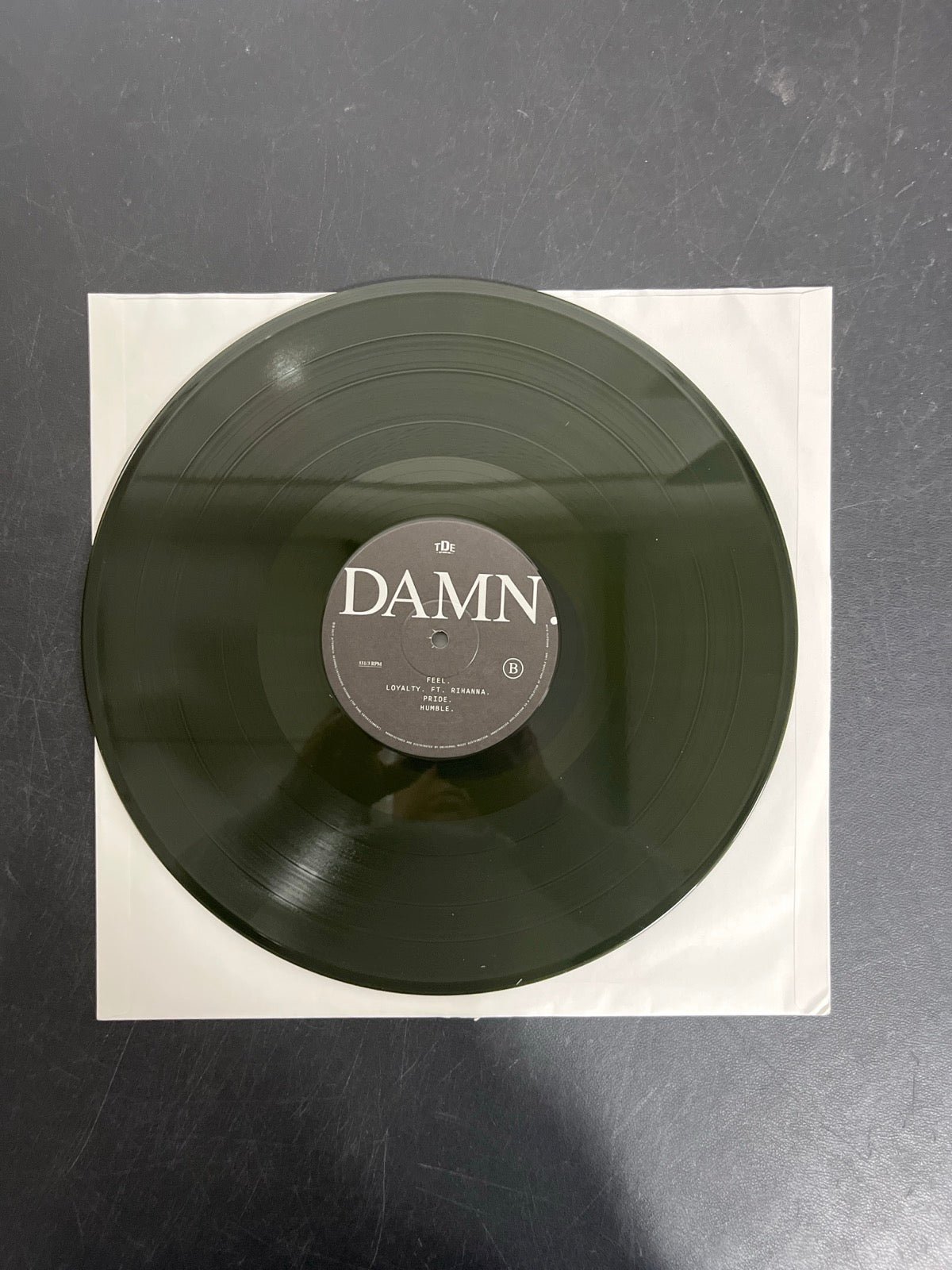 VINYL_1B - Kendrick Lamar - DAMN. LE 180gm Green Vinyl USED NOT TESTED