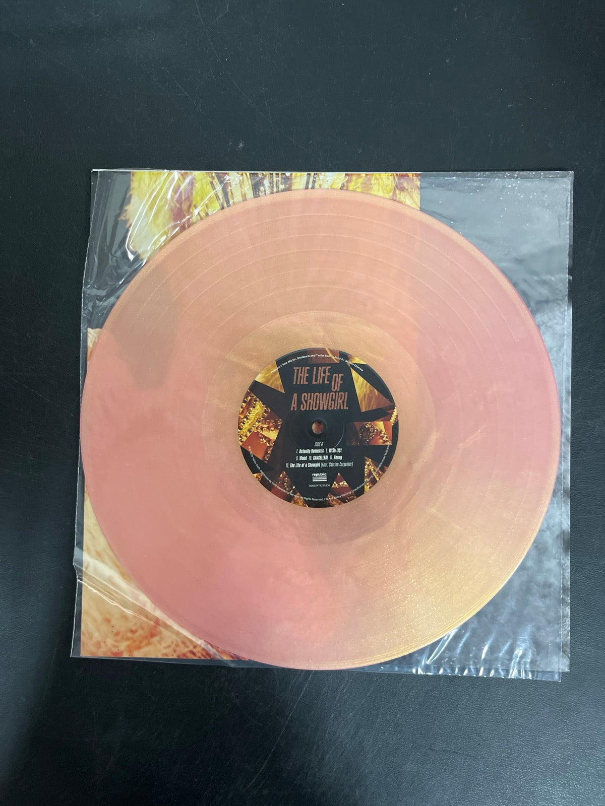 VINYL_1B - Taylor Swift - The Life of a ... LE 180gm Pink Yellow Vinyl USED NOT TESTED