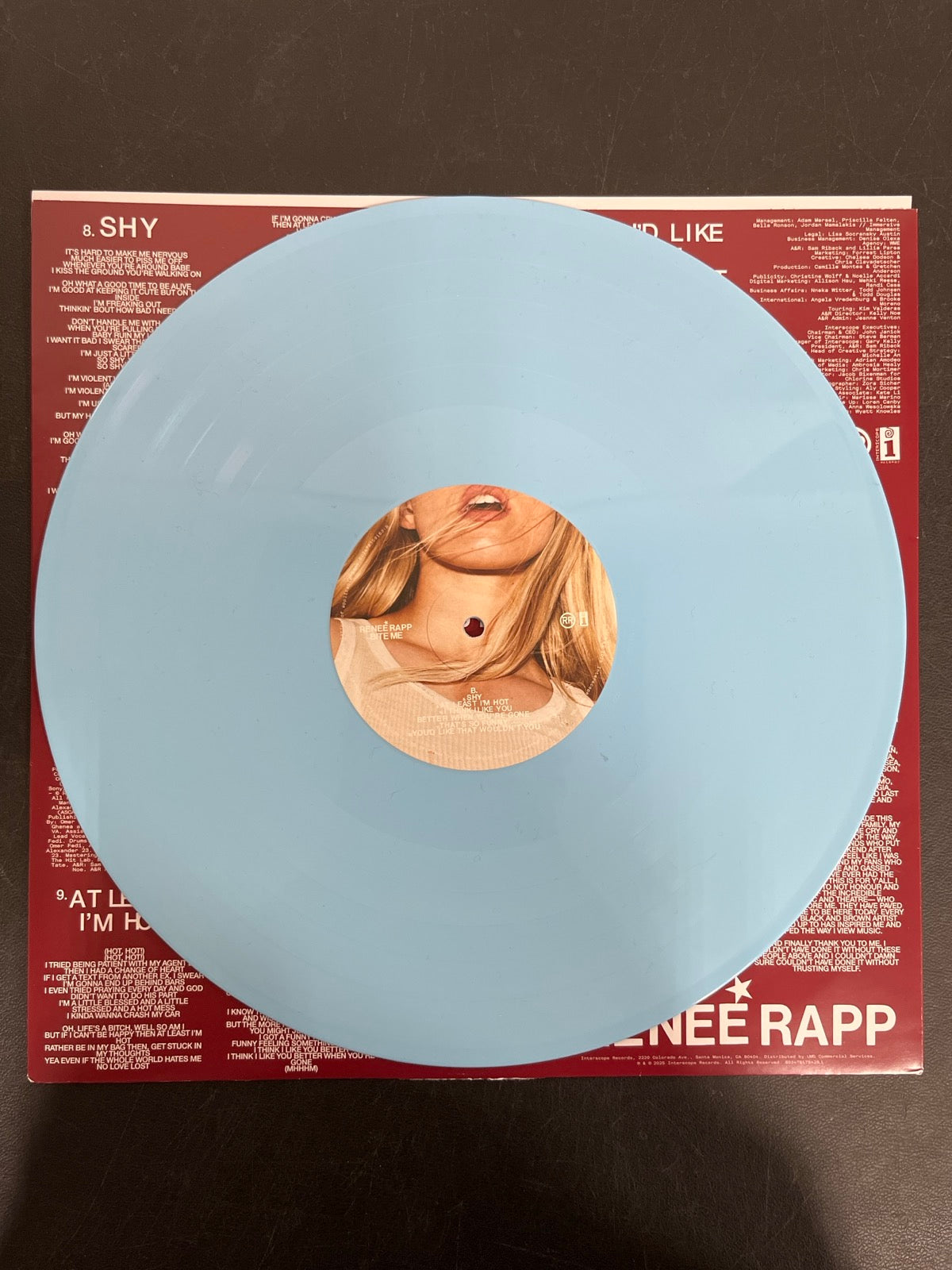 VINYL_1B - Reneé Rapp - Bite Me LE Baby Blue Vinyl USED NOT TESTED