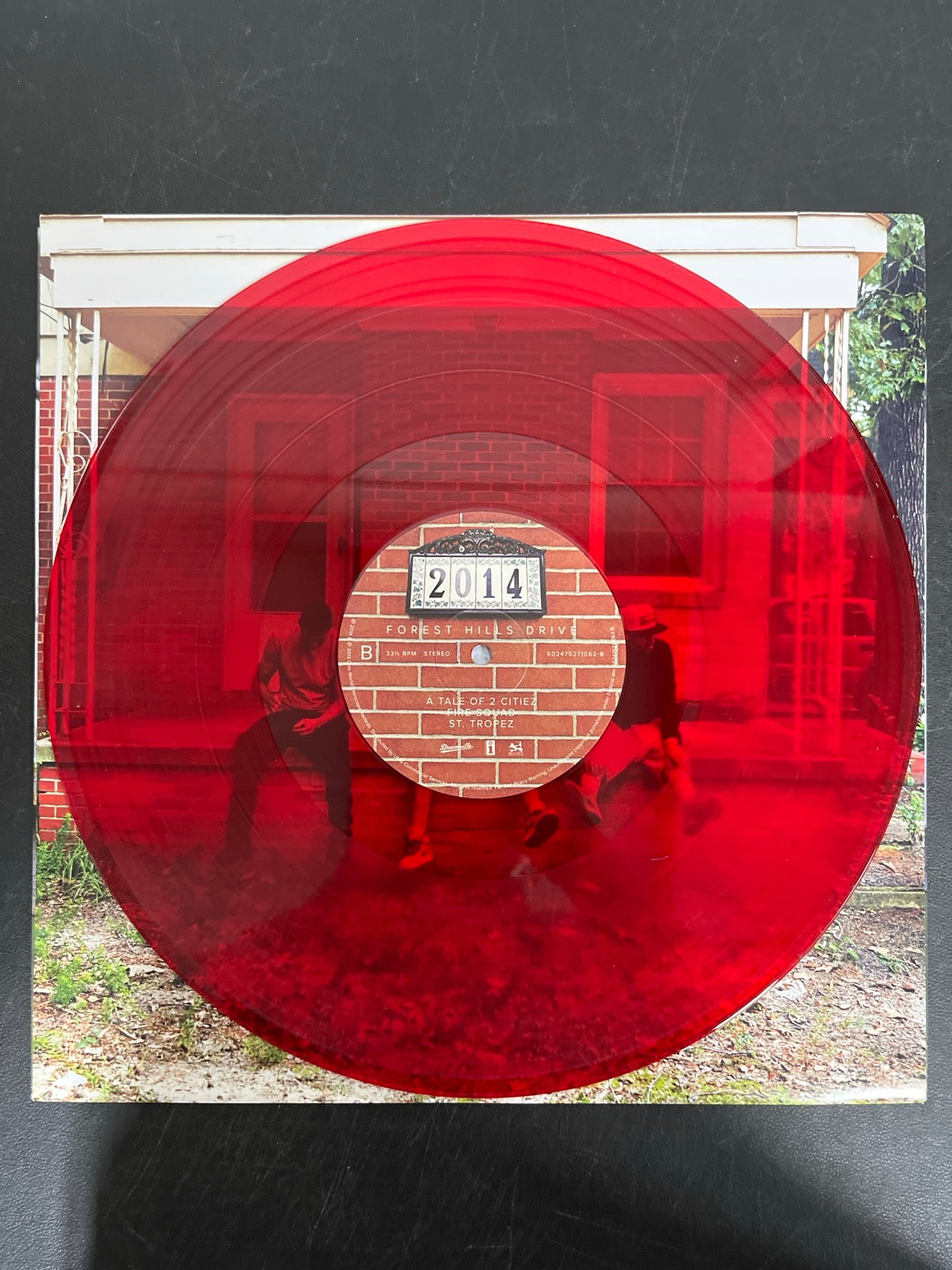 VINYL_1B - J. Cole - 2014 Forest Hills Drive Anniversary Ed. Red Vinyl USED NOT TESTED