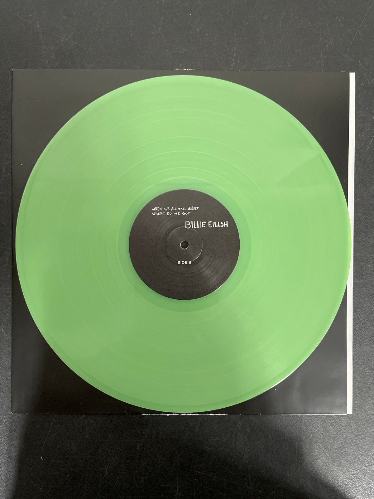 VINYL_1B - Billie Eilish - WHEN WE ALL FALL ... LE Green Vinyl USED NOT TESTED